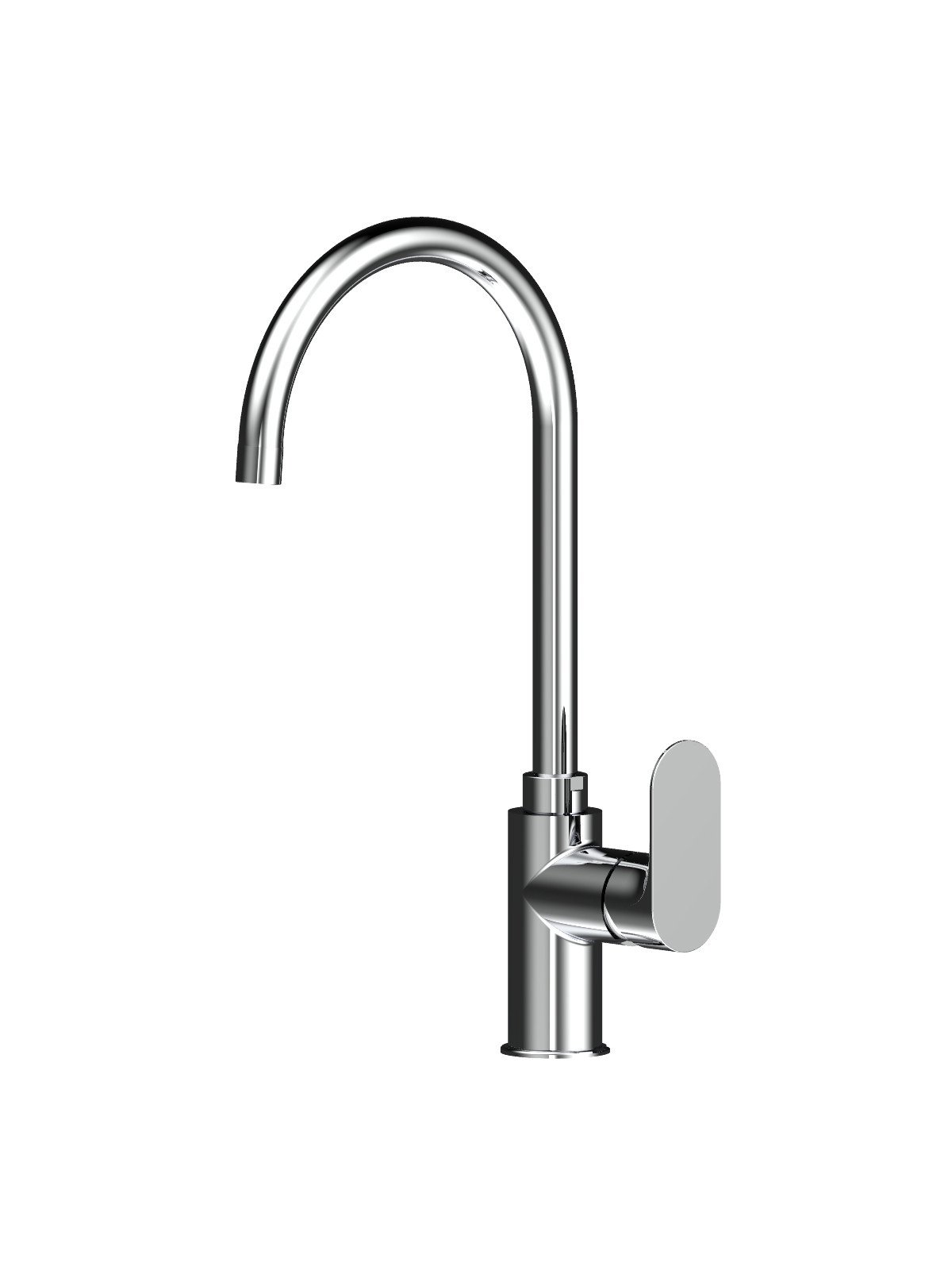 Single-lever sink mixer, swivel spout