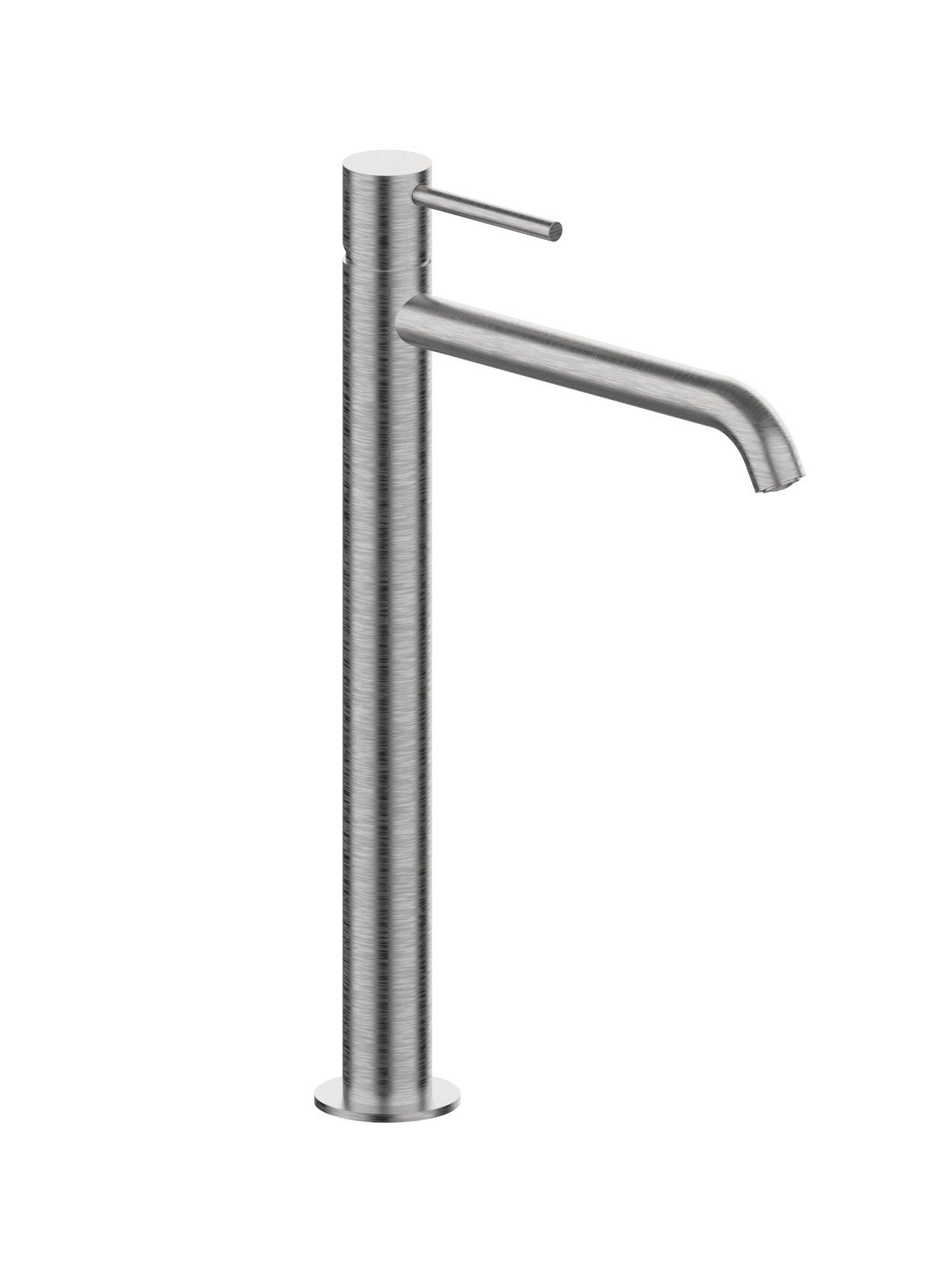High version single-lever washbasin mixer without waste