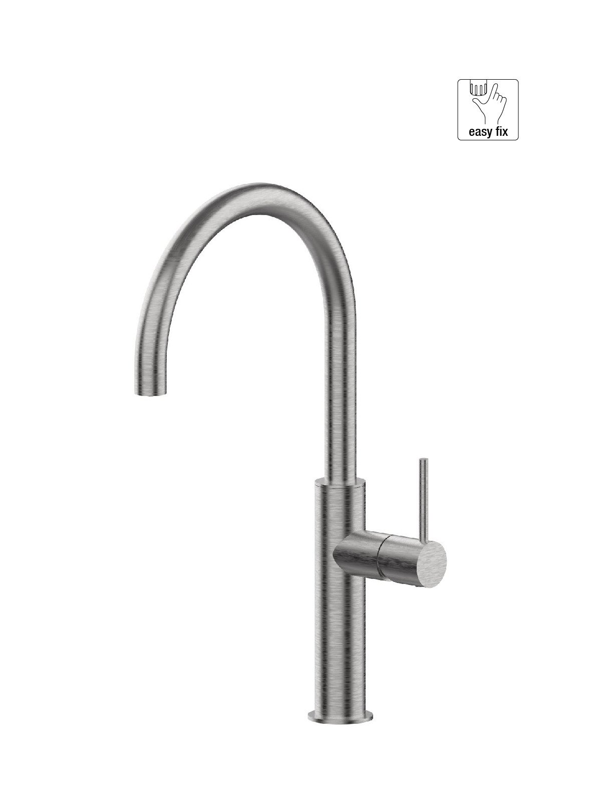 Single-lever sink mixer, swivel spout