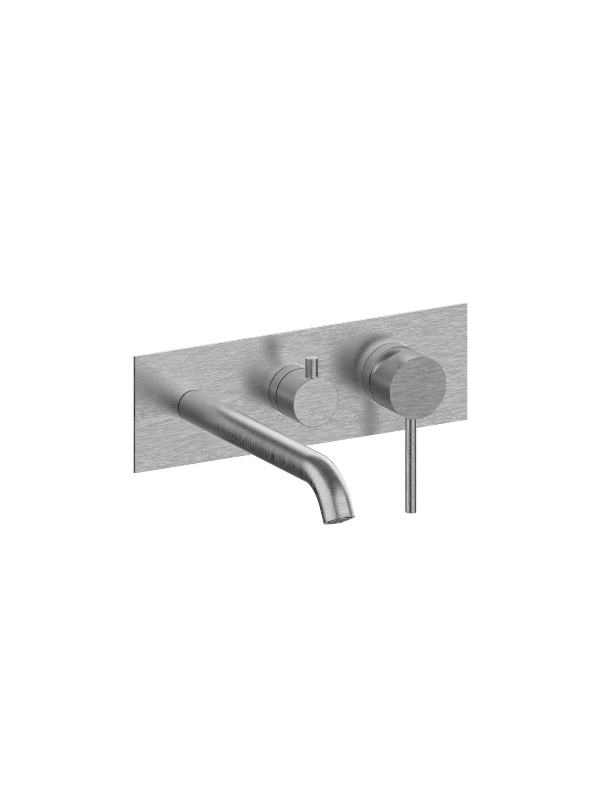 External set for built-in bath mixer with 3-way ceramic discs di