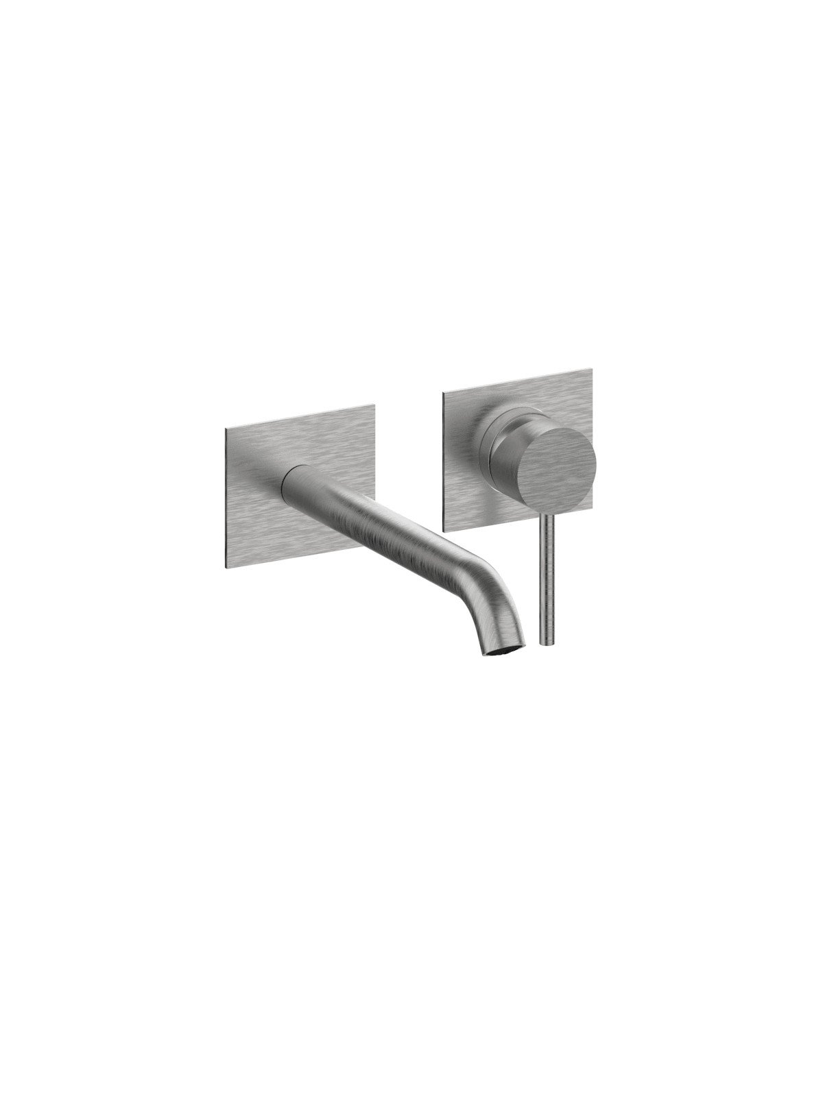 External visible components built-in washbasin mixer without pop