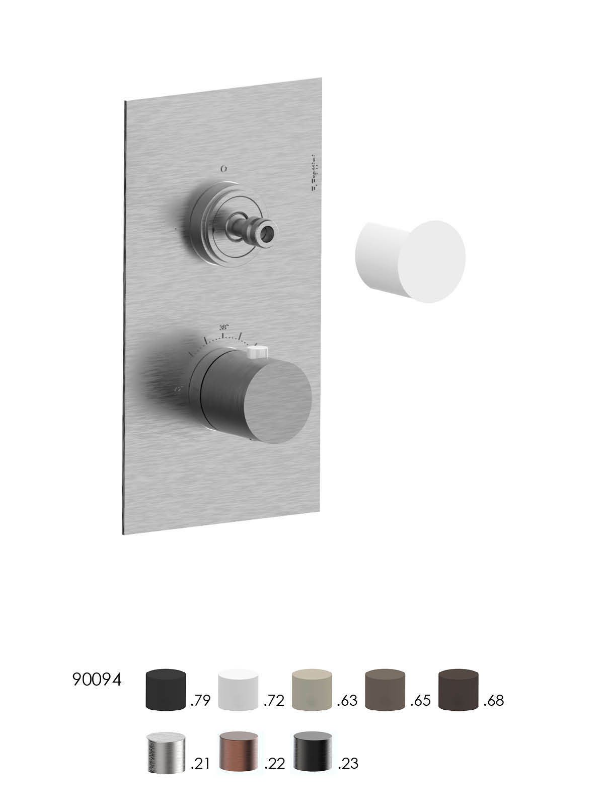 External visible components thermostatic shower mixer 3 ways