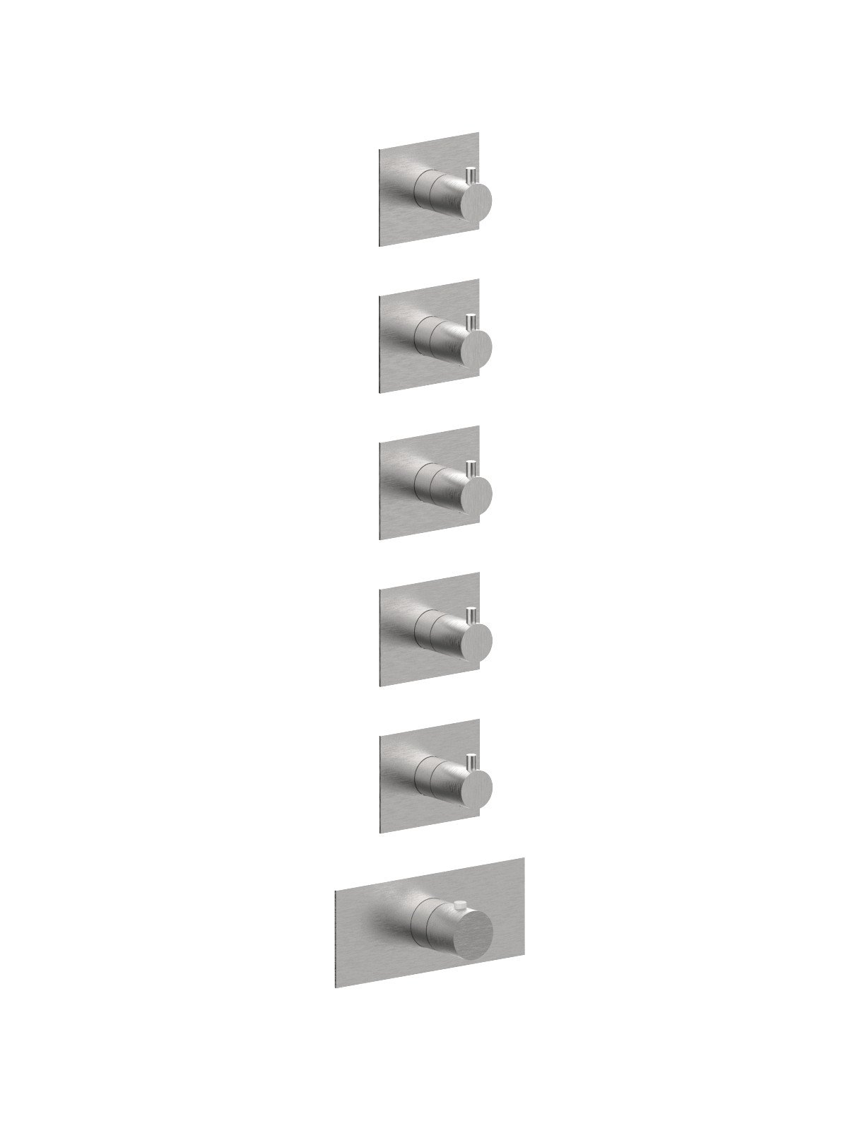 External components 5-way thermostatic built-in shower manifold