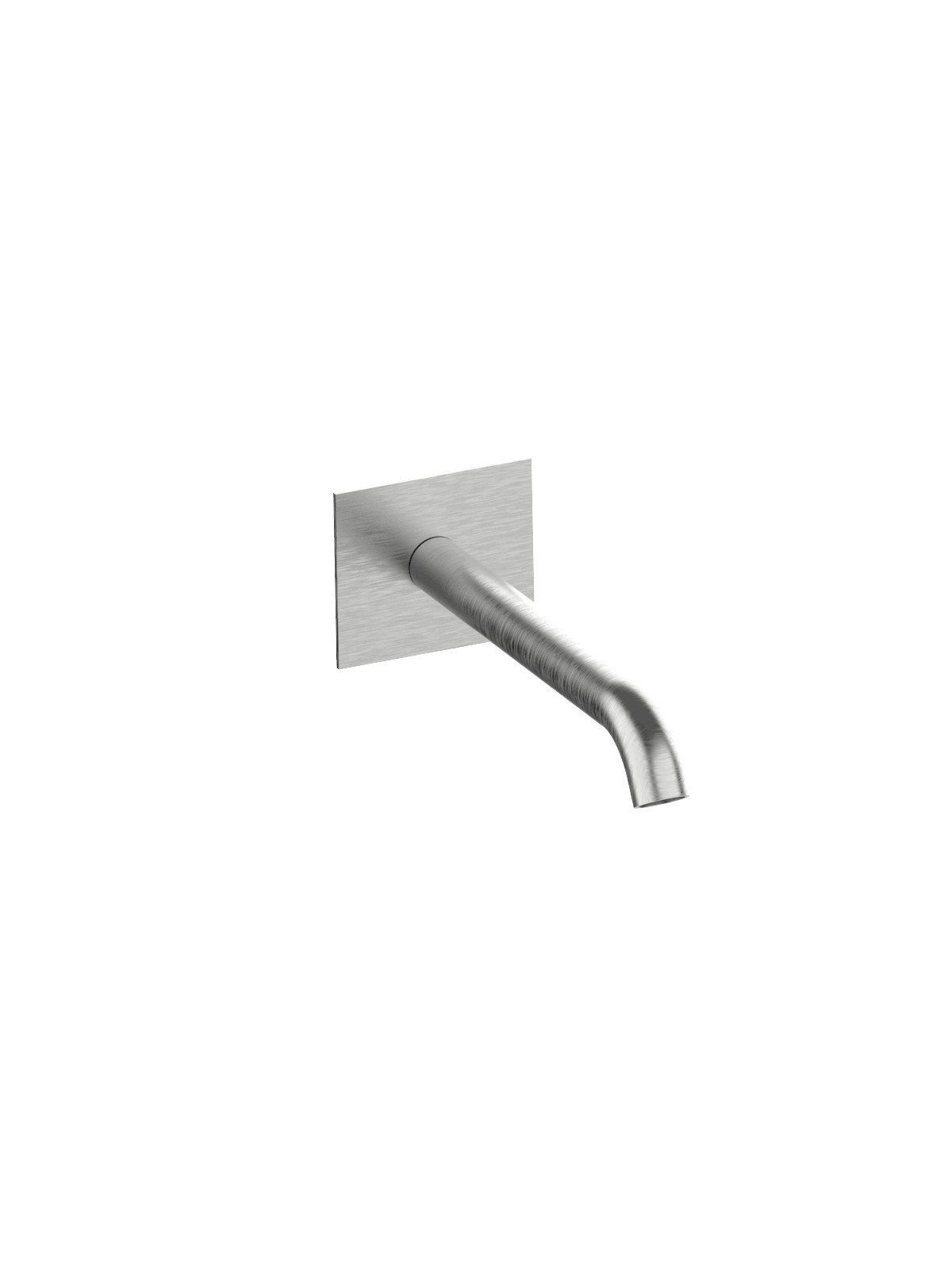 Wall-mounted spout for bath and washbasin mixer