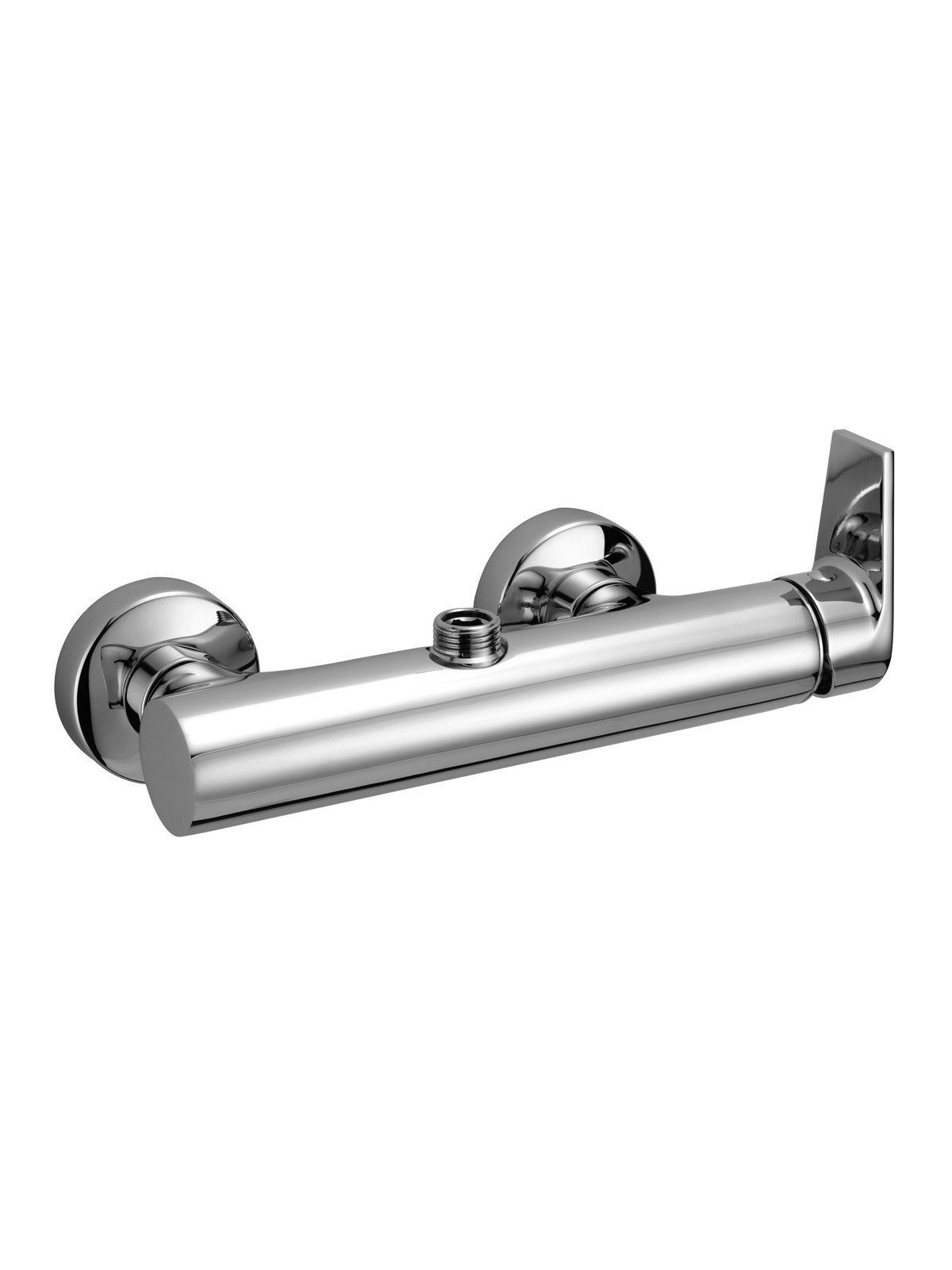 External single-lever shower mixer with upper connection