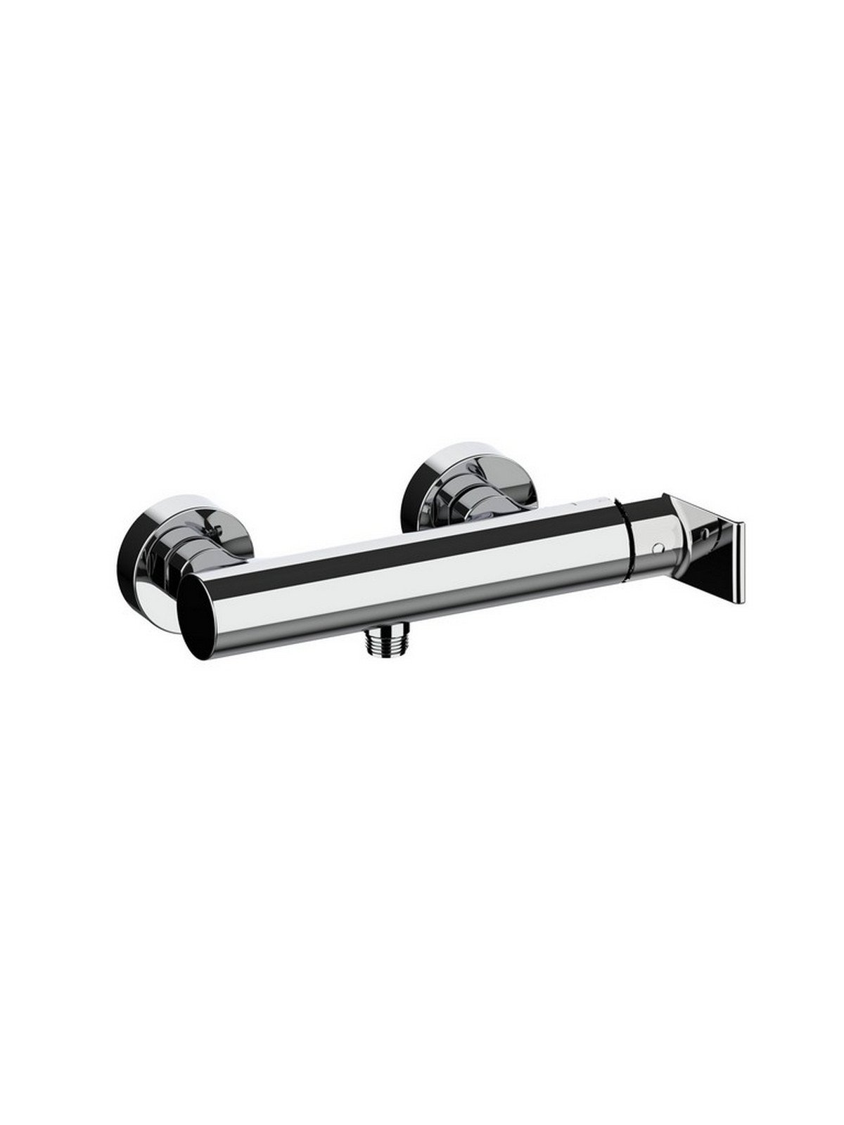 External single-lever shower mixer with 1/2p lower connection