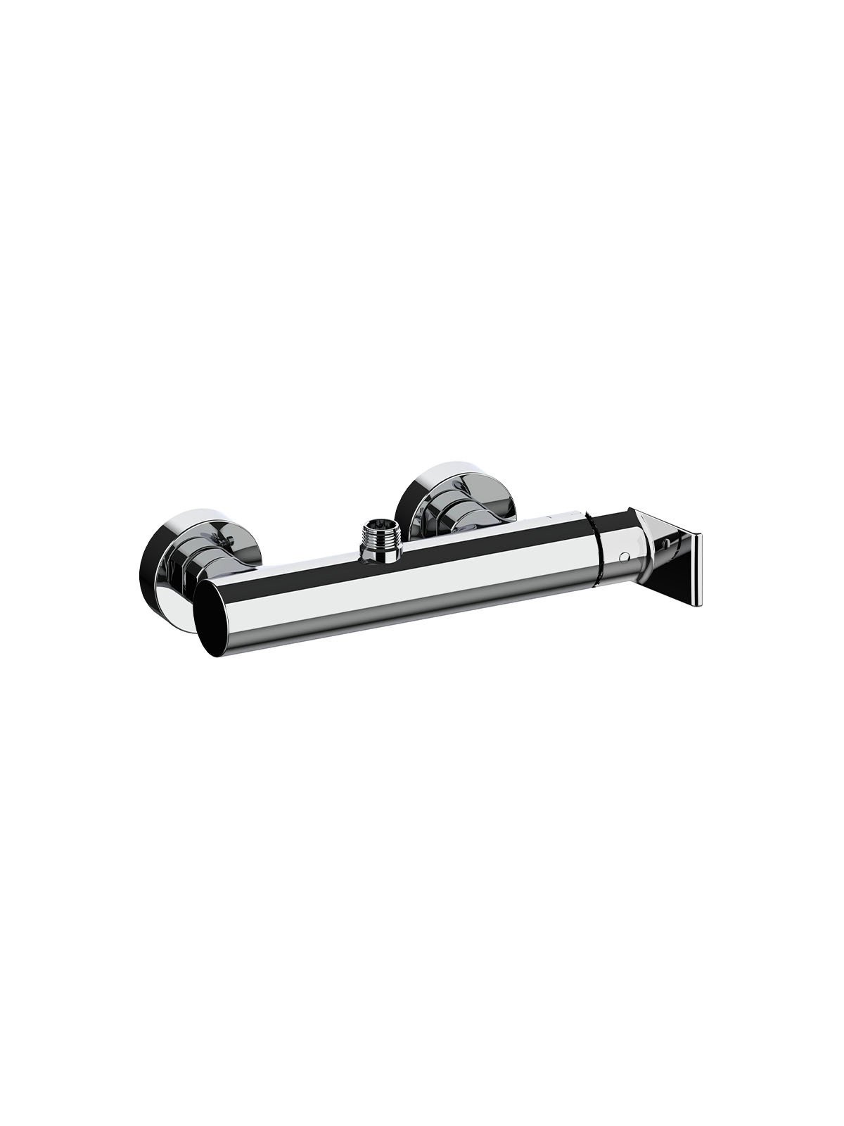 External single-lever shower mixer with 3/4” upper connection