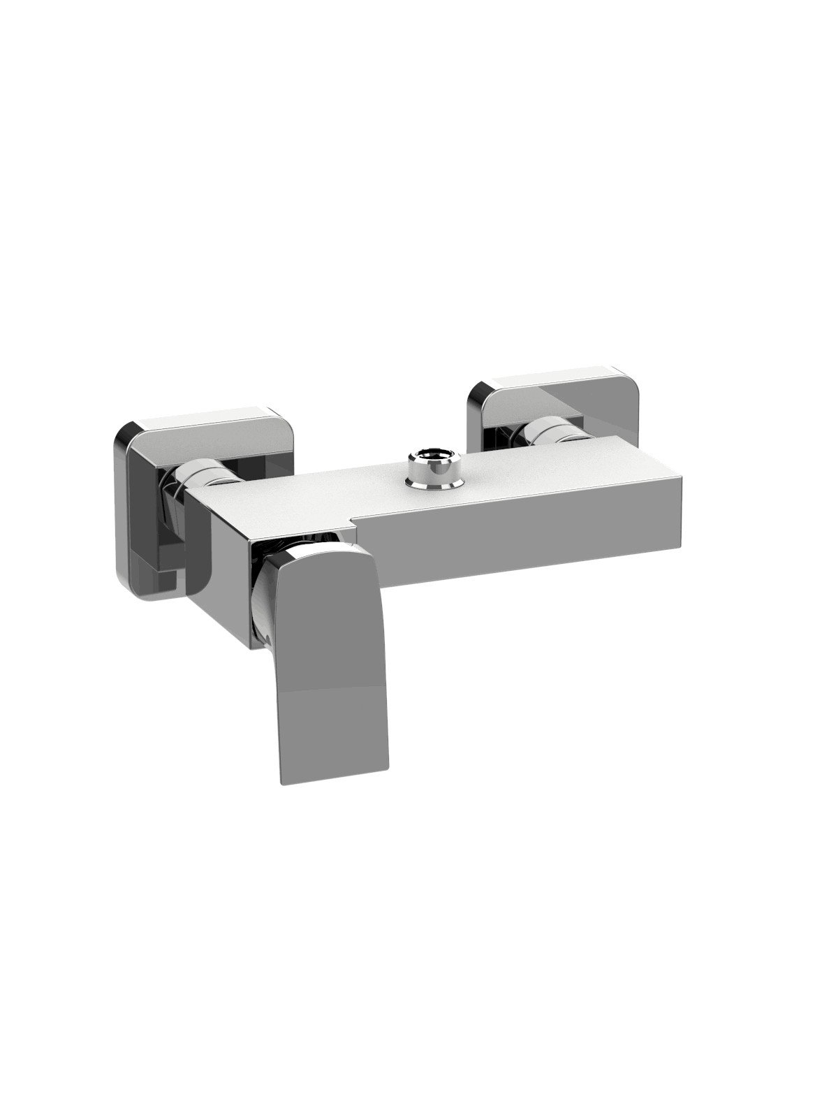 External single-lever shower mixer with upper connection