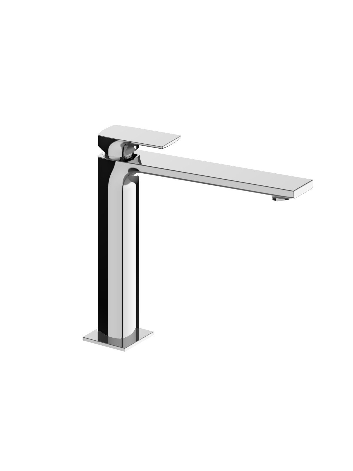 Medium version single-lever washbasin mixer without waste