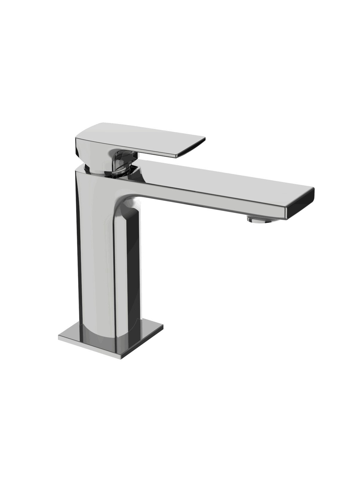 Single-lever washbasin mixer without pop-up waste