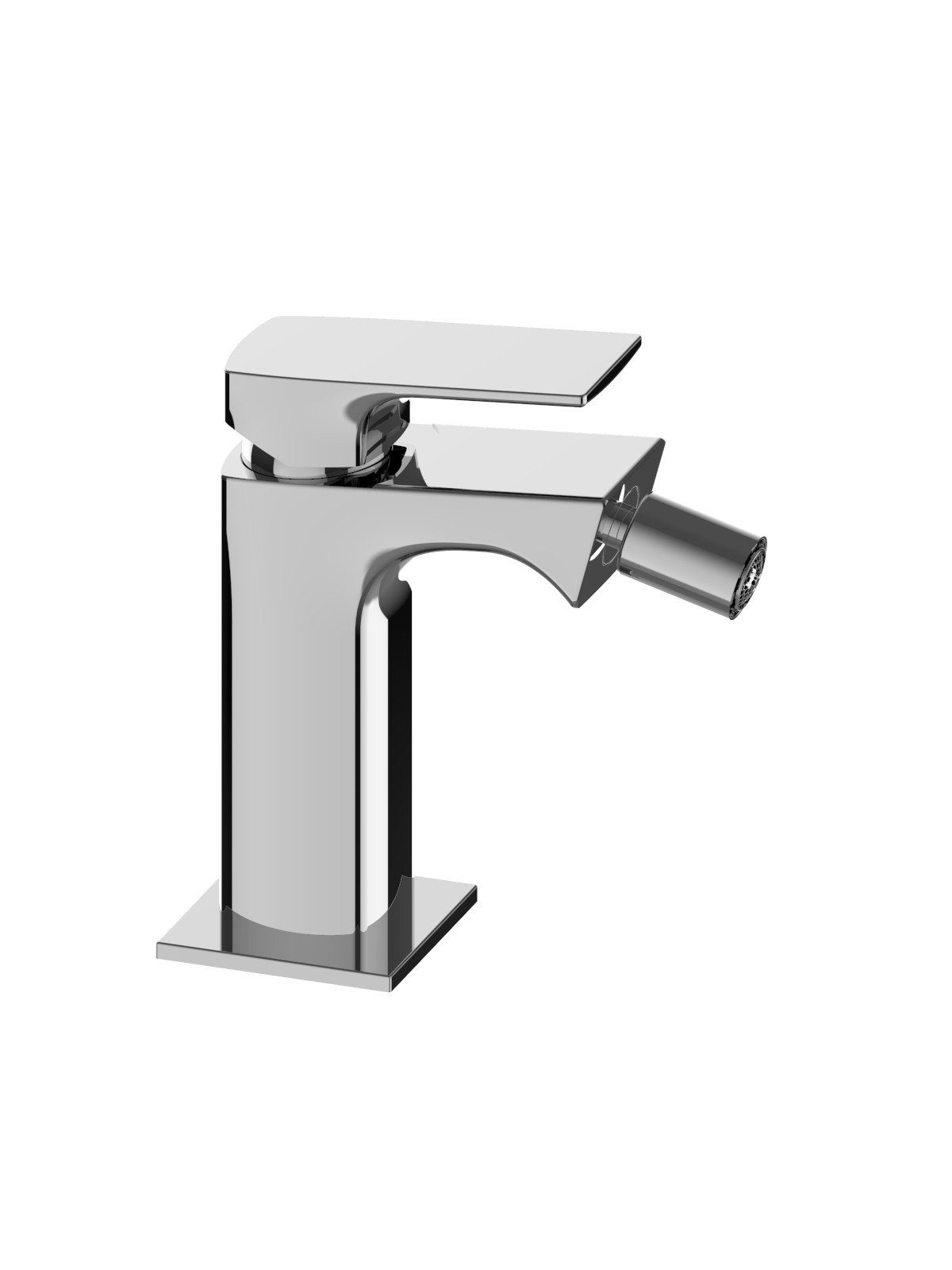 Single-lever bidet mixer without pop-up waste