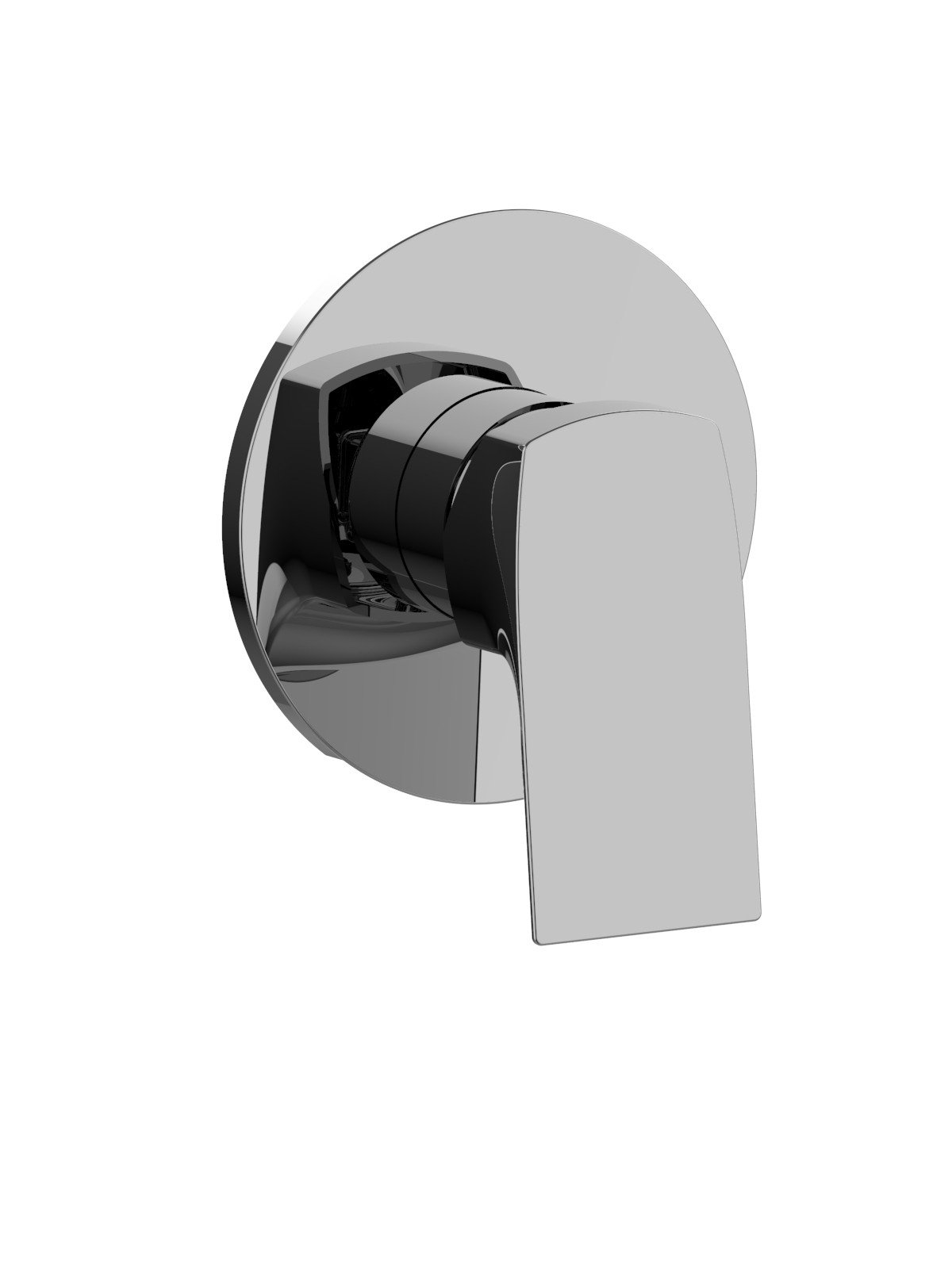 External visible components 1-way built-in mixer, ABS plate