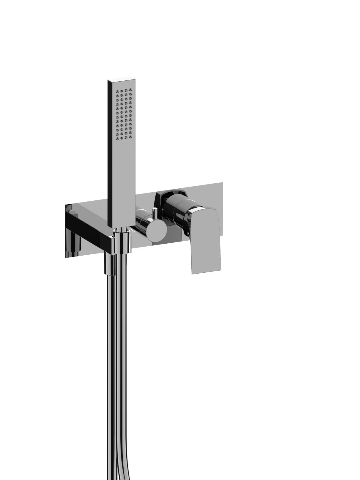 External visible components 2-way built-in mixer with ceramic di