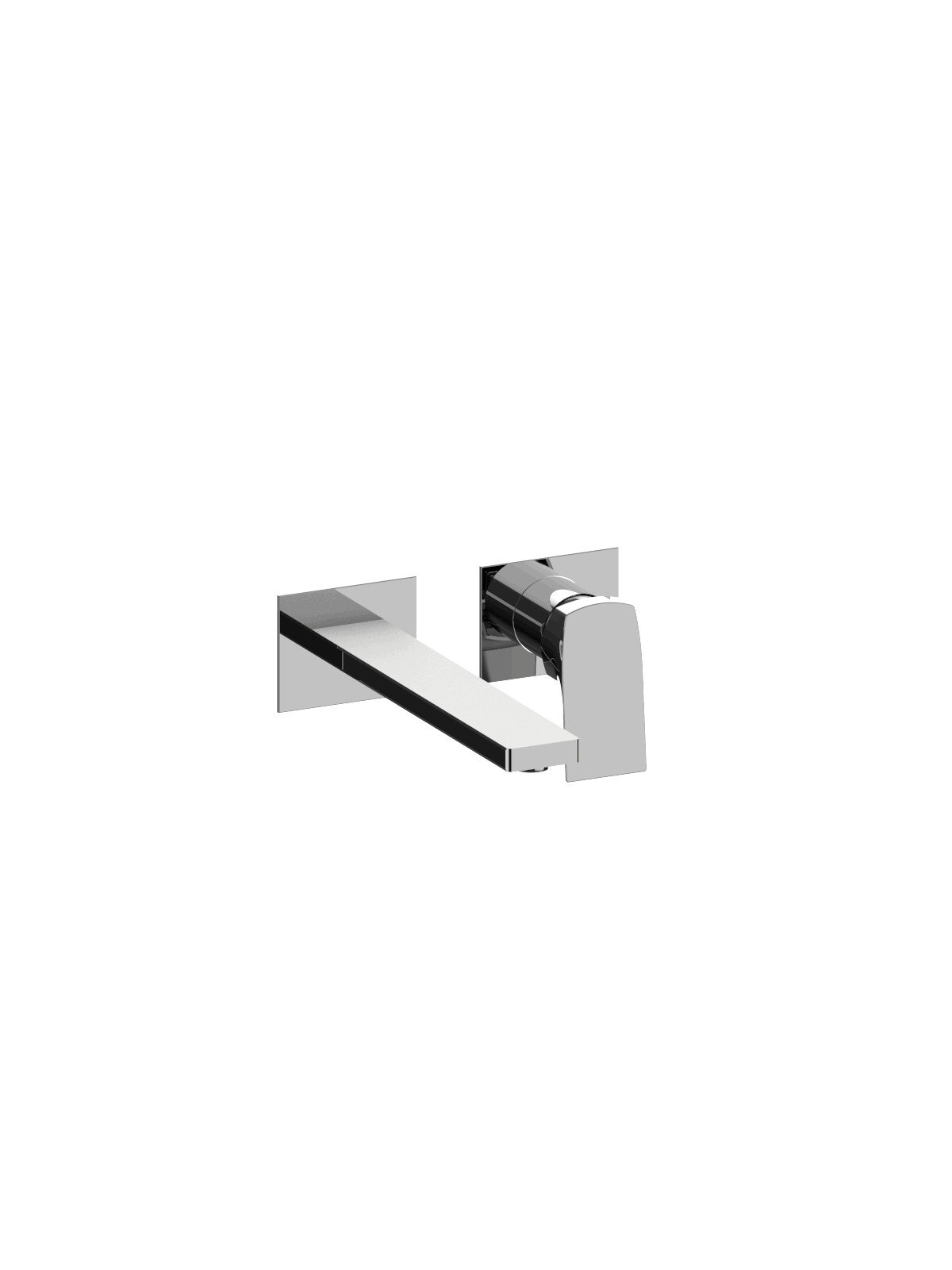 External visible components built-in washbasin mixer without pop