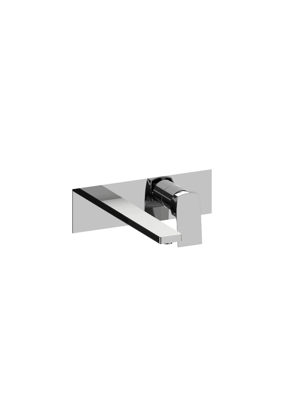 External visible components built-in washbasin mixer without pop