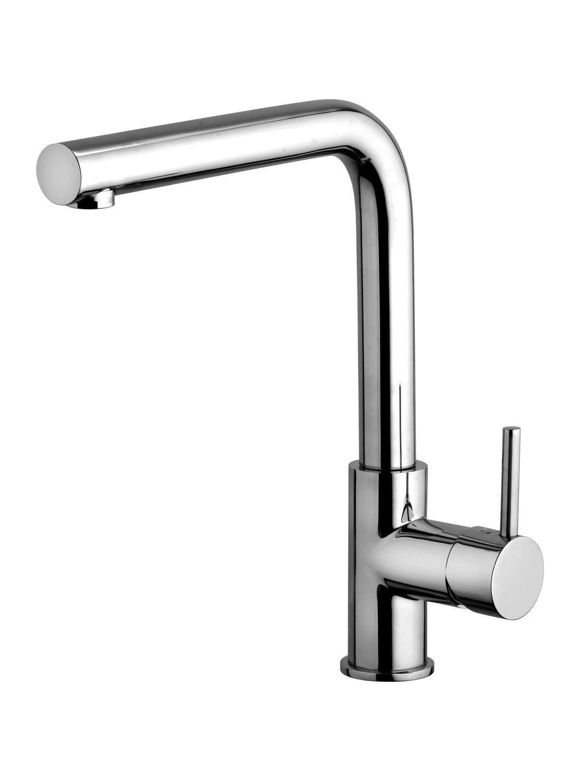 Single-lever sink mixer with swivel spout