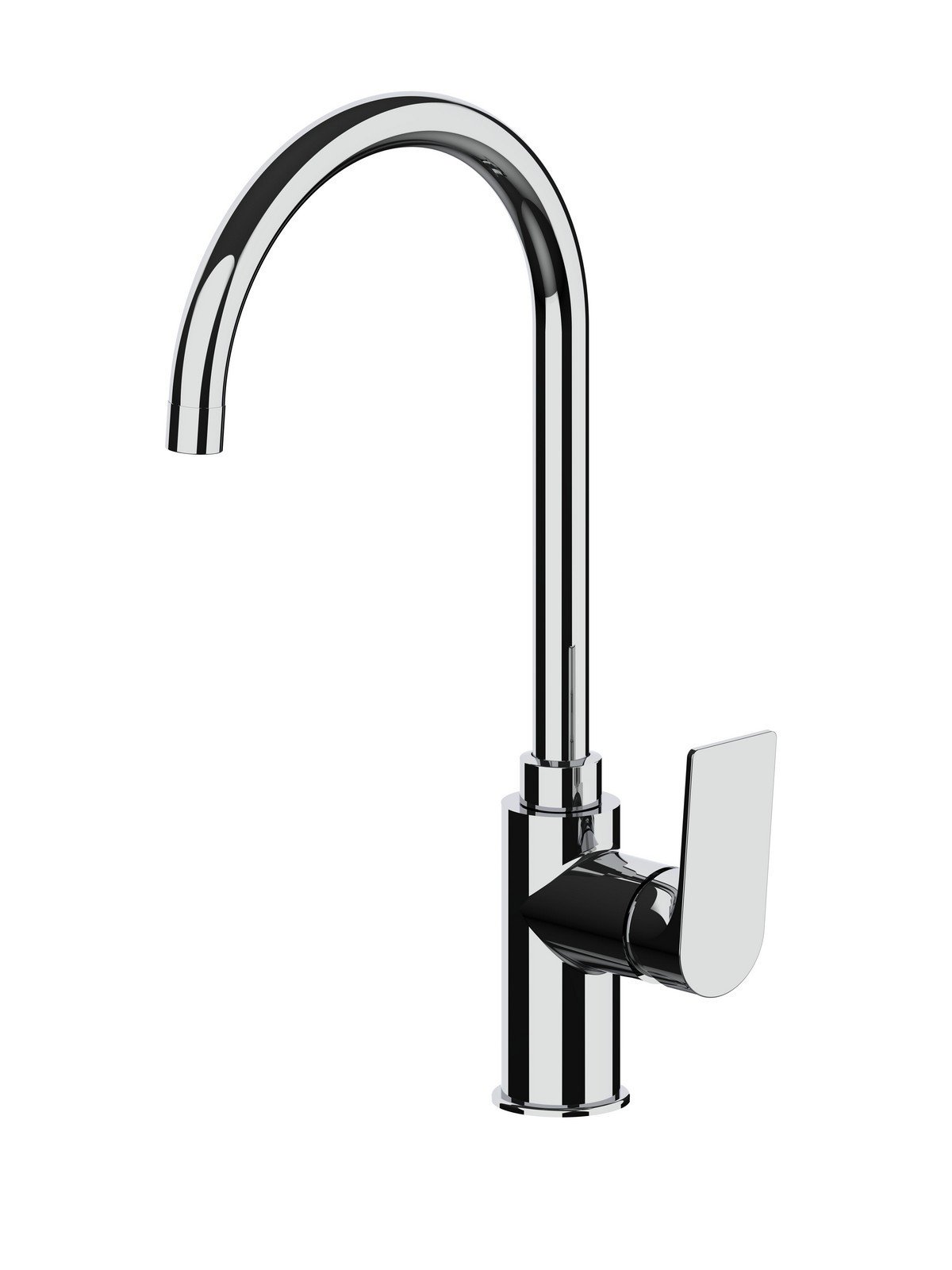 Single-lever sink mixer, swivel spout