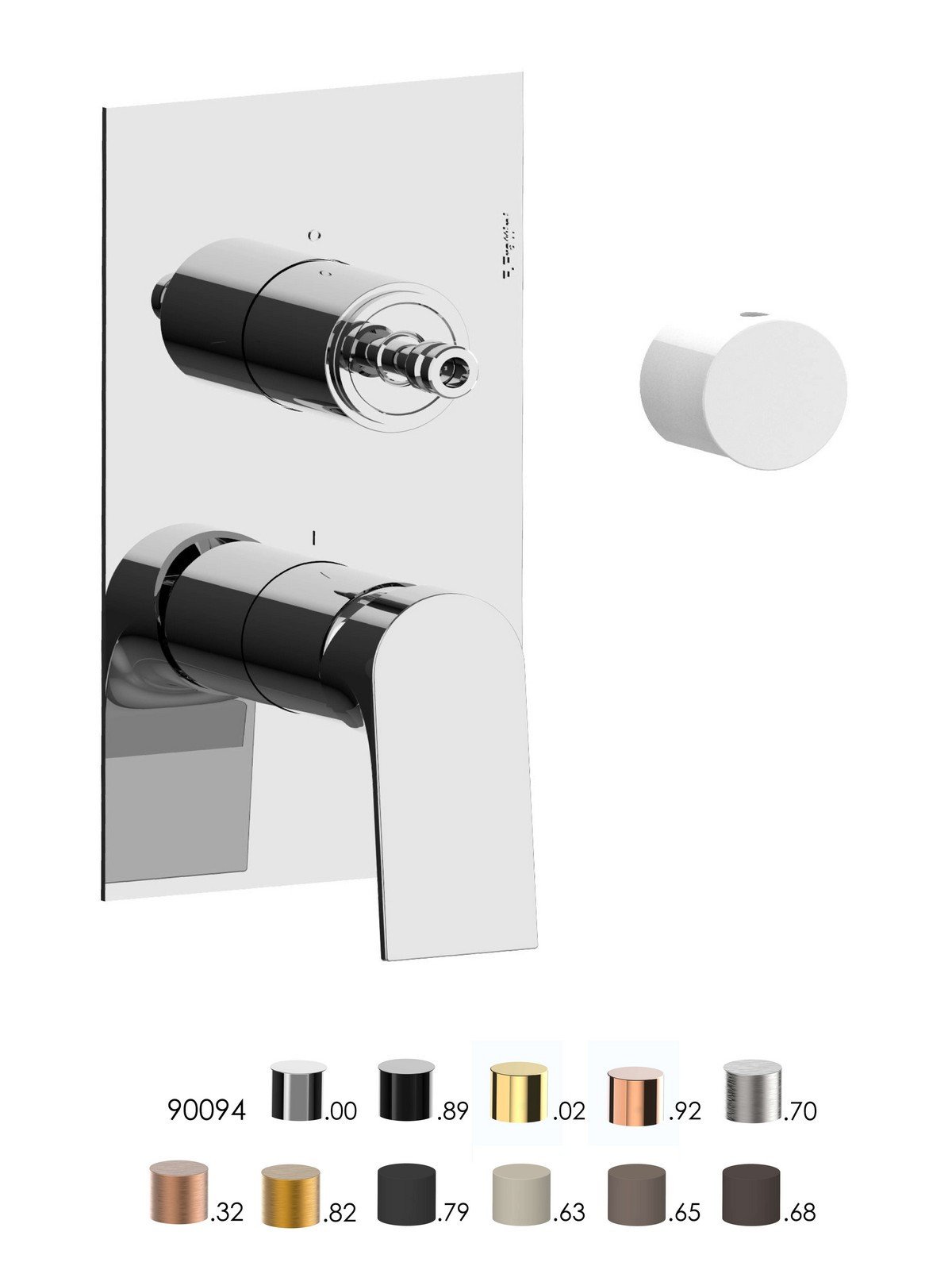External visible components 2 way built-in mixer with diverter