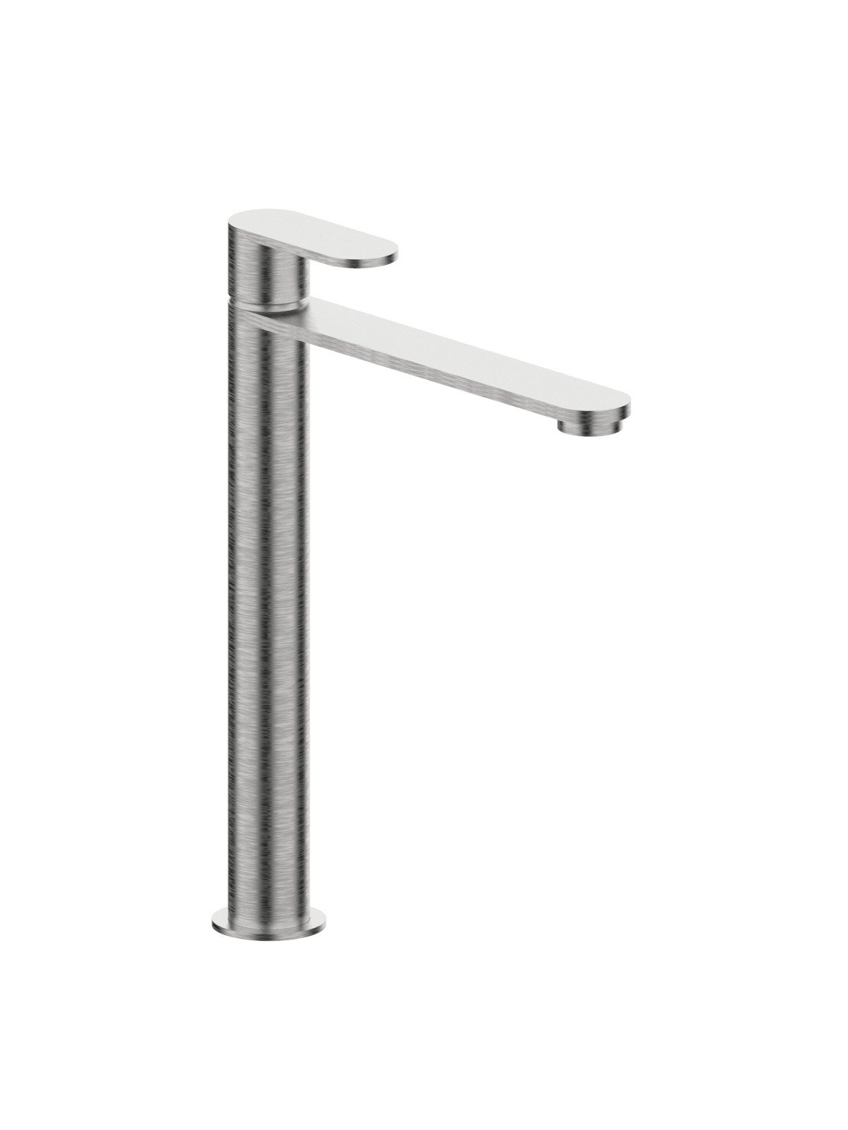 High version single-lever washbasin mixer without waste