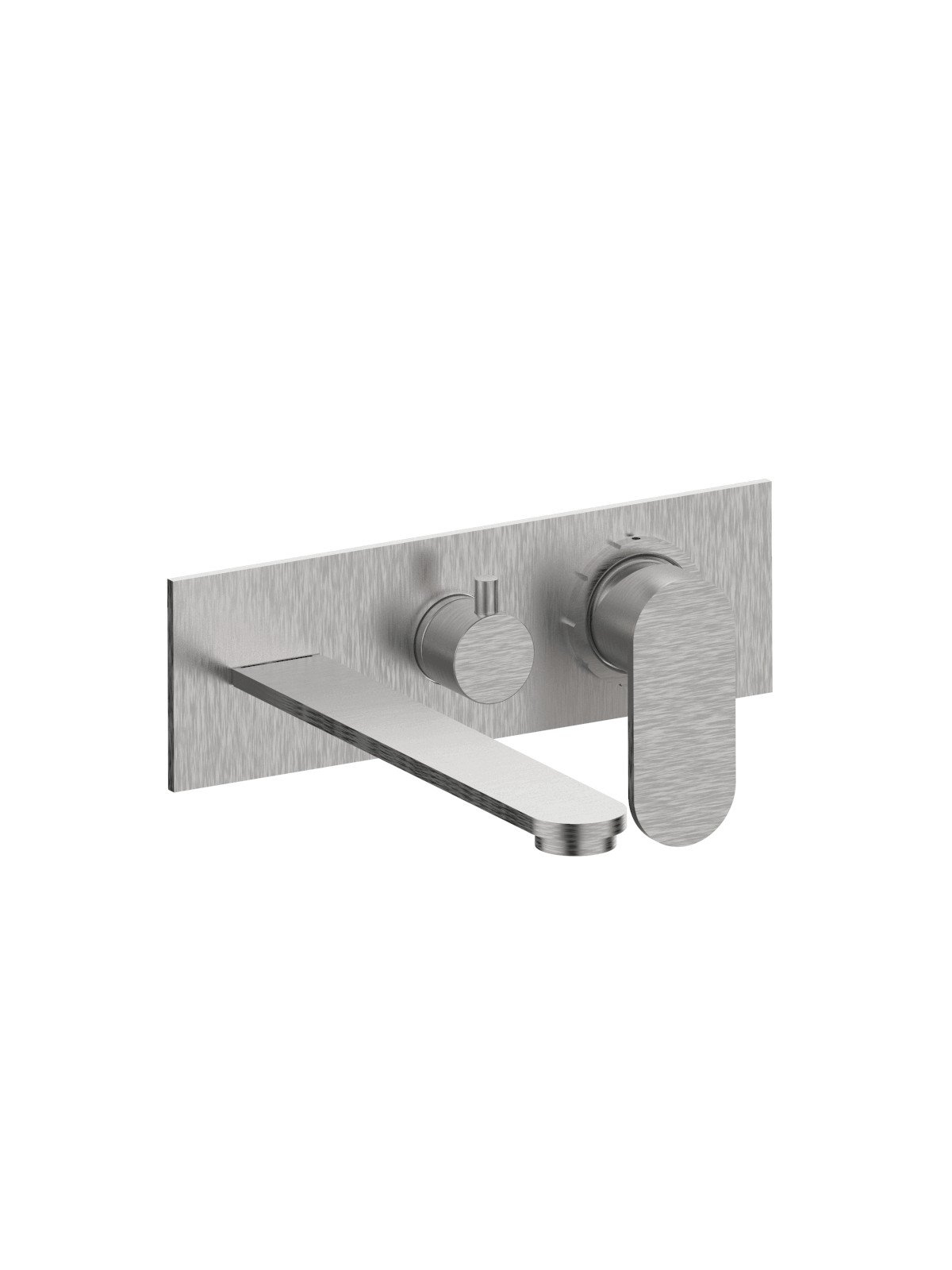 External set for built-in bath mixer with 3-way ceramic discs di