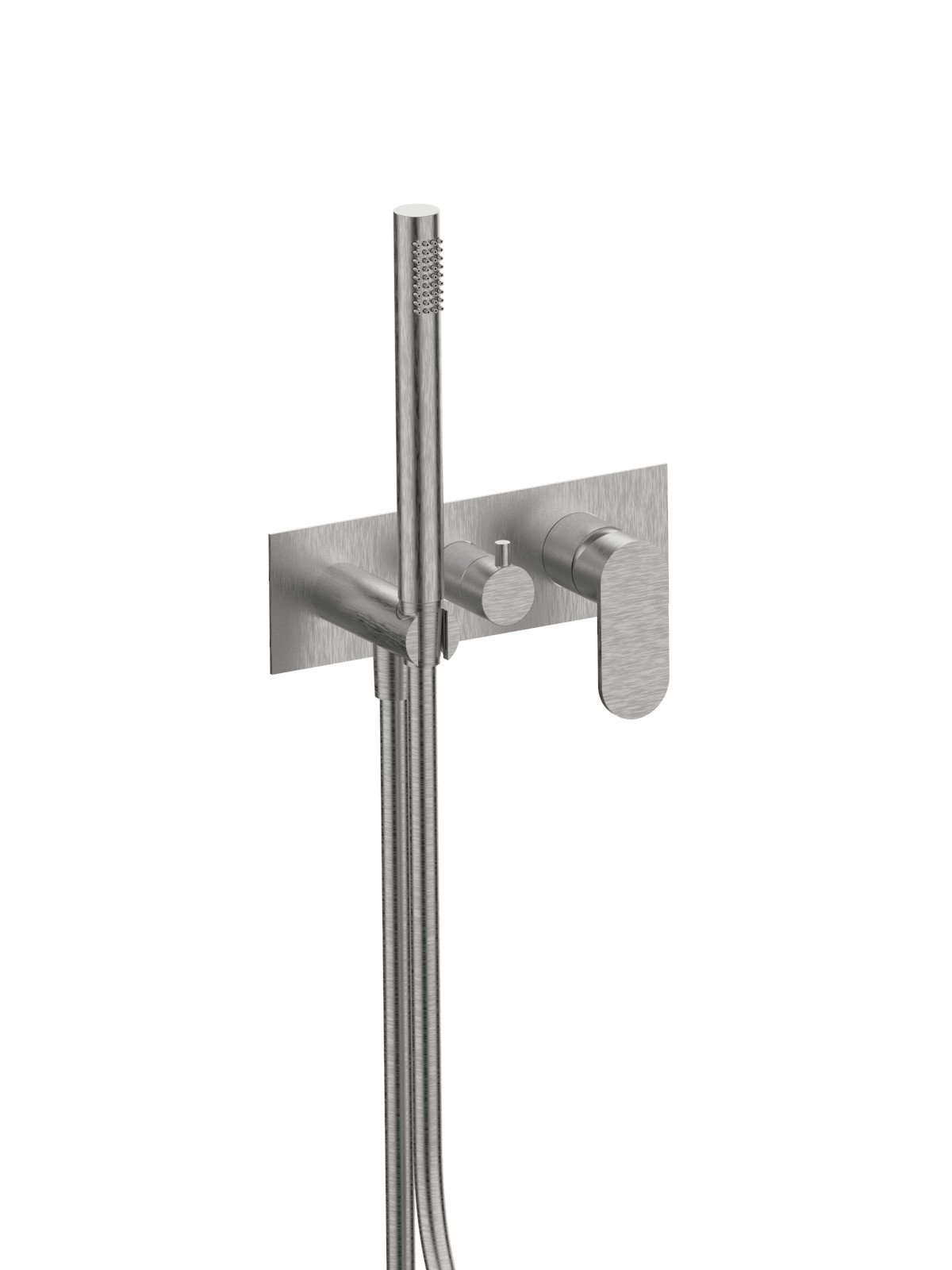 External visible components 2-way built-in mixer with ceramic di