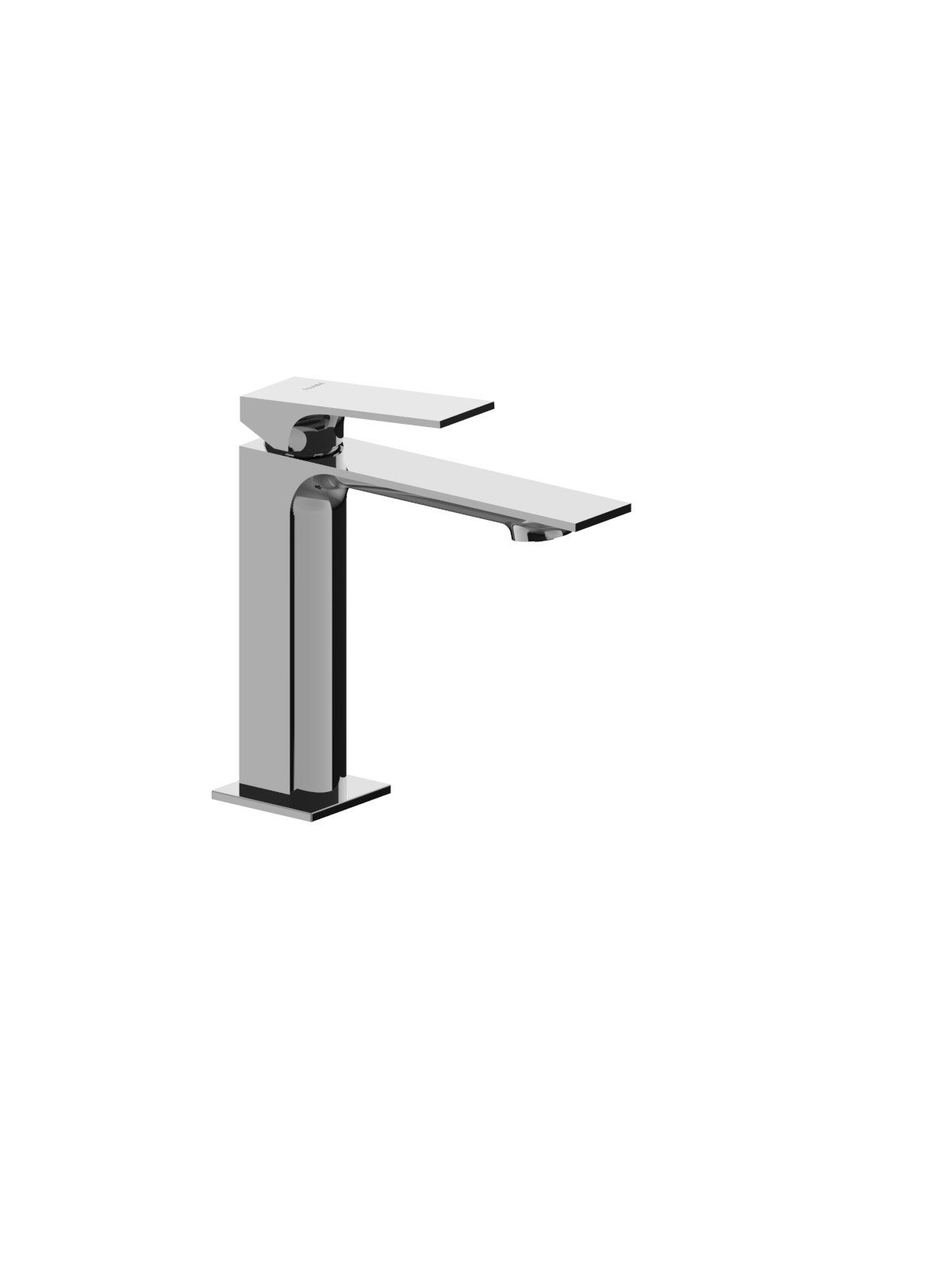 Single-lever washbasin mixer without pop-up waste