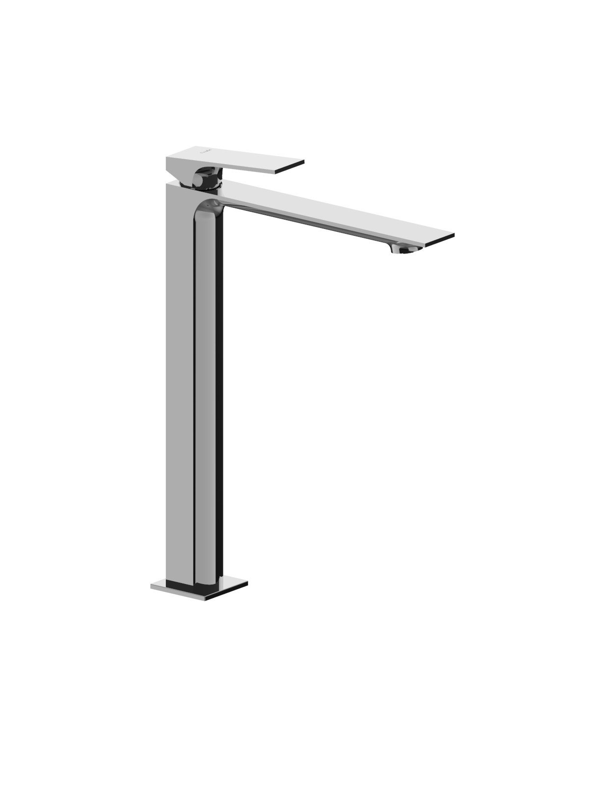 High version single-lever washbasin mixer without waste