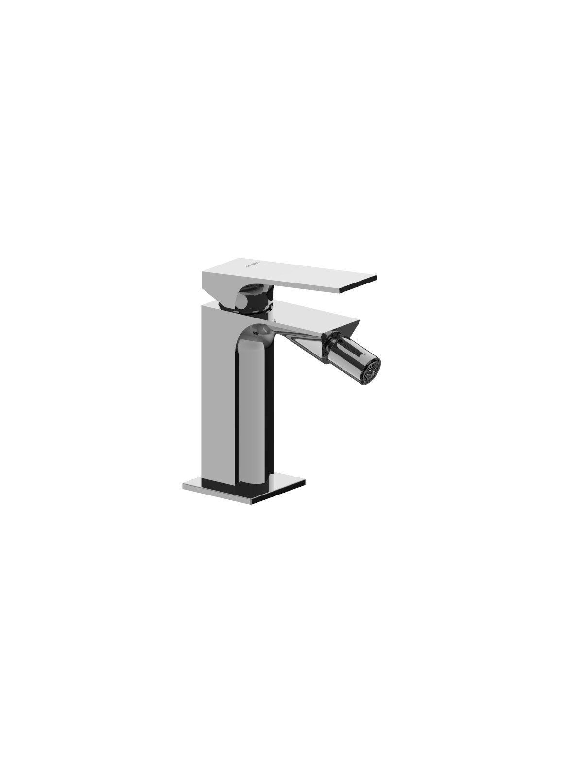 Single-lever bidet mixer without pop-up waste