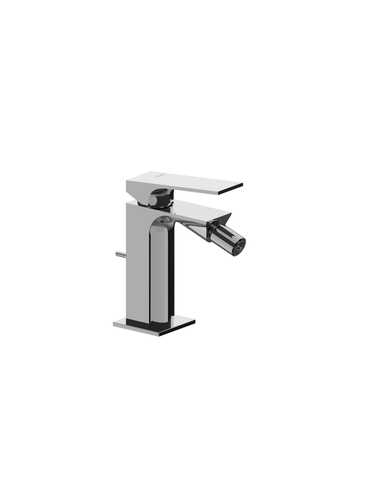 Single-lever bidet mixer with pop-up waste