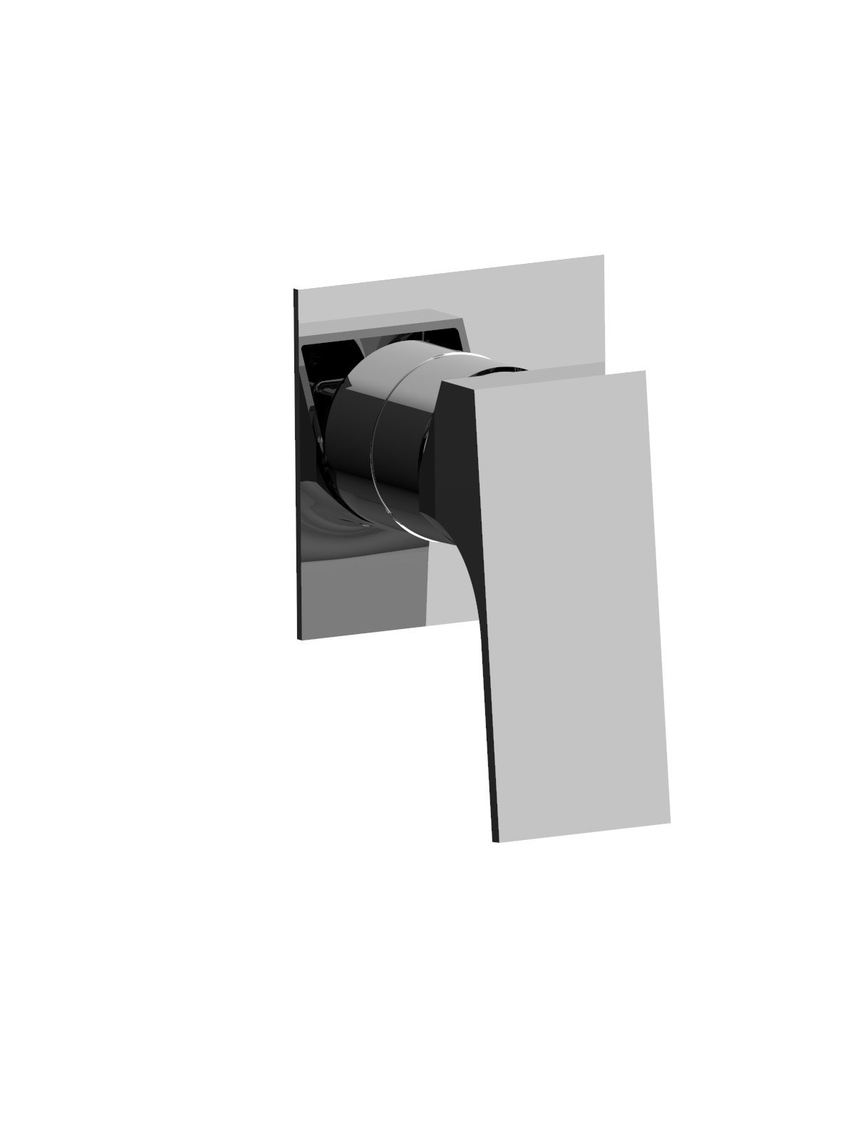 External part built-in 1 way single lever mixer