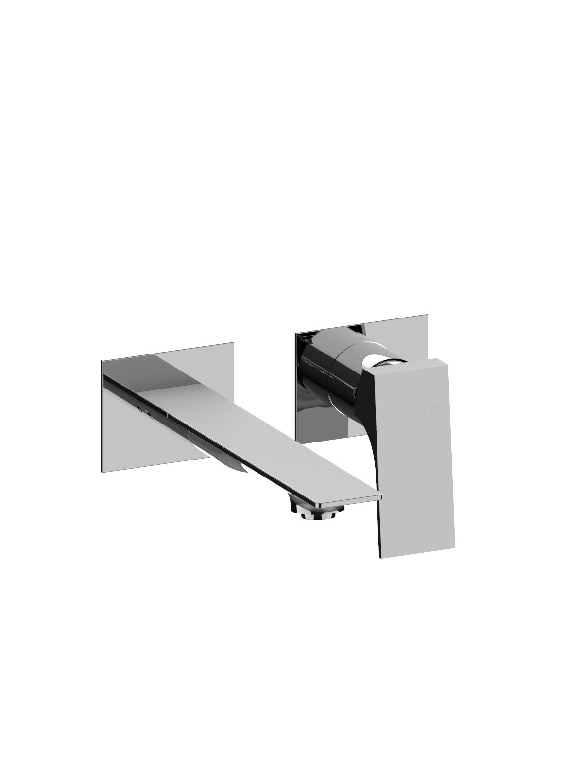 External visible components built-in washbasin mixer without pop