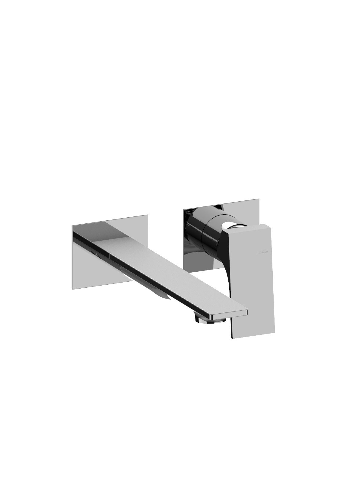 External visible components built-in washbasin mixer without pop