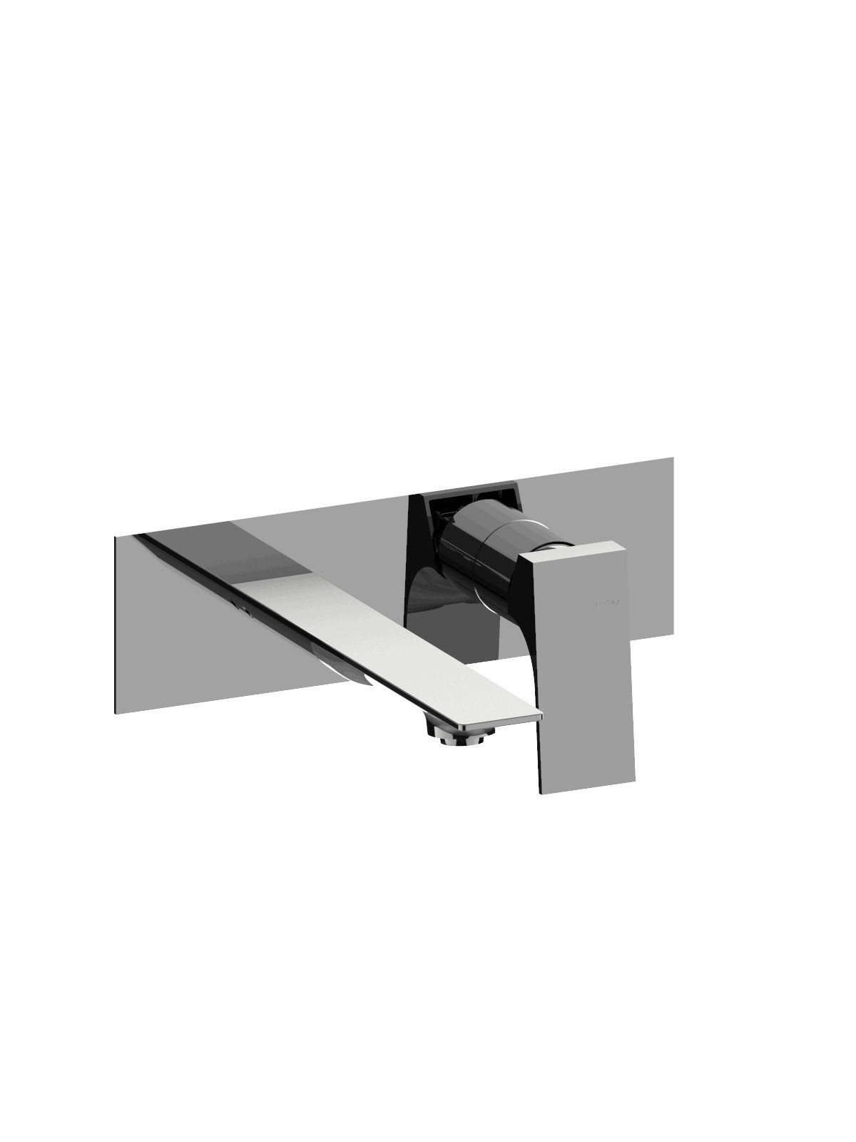 External visible components built-in washbasin mixer without pop