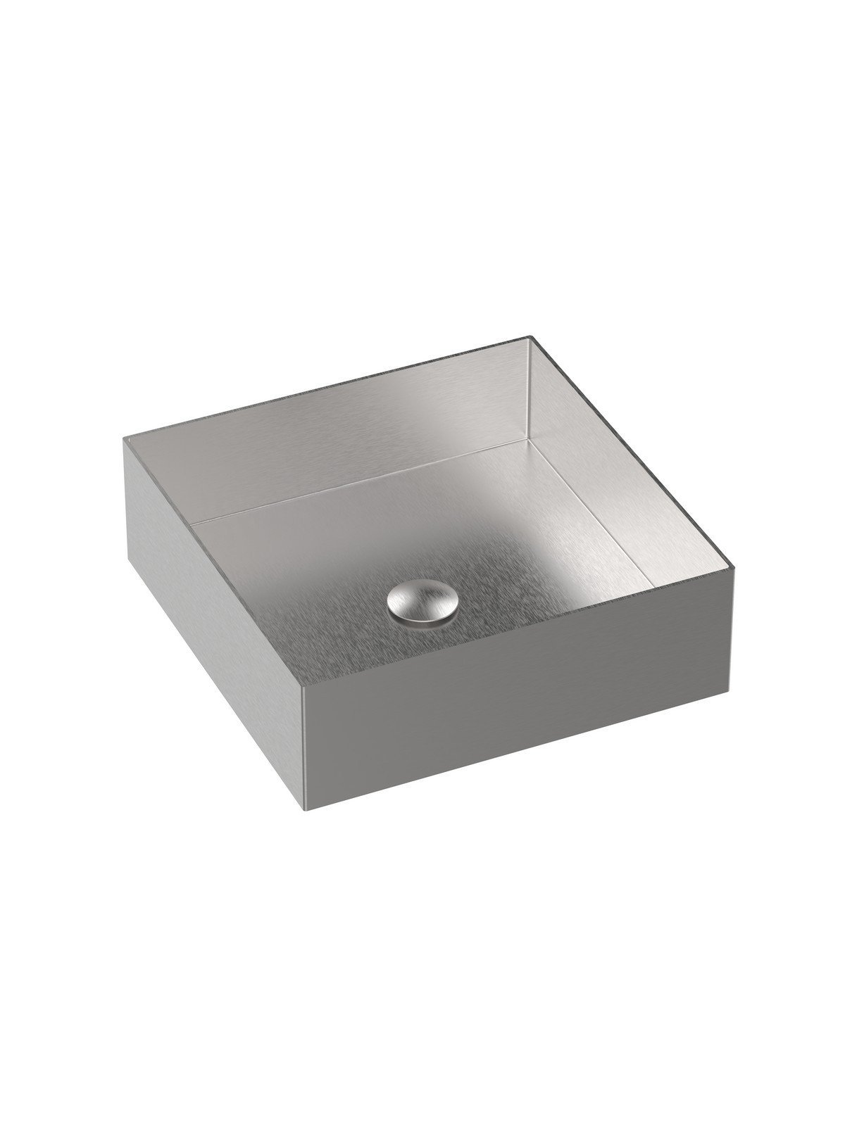 400x400 mm Countertop basin with universal push drain