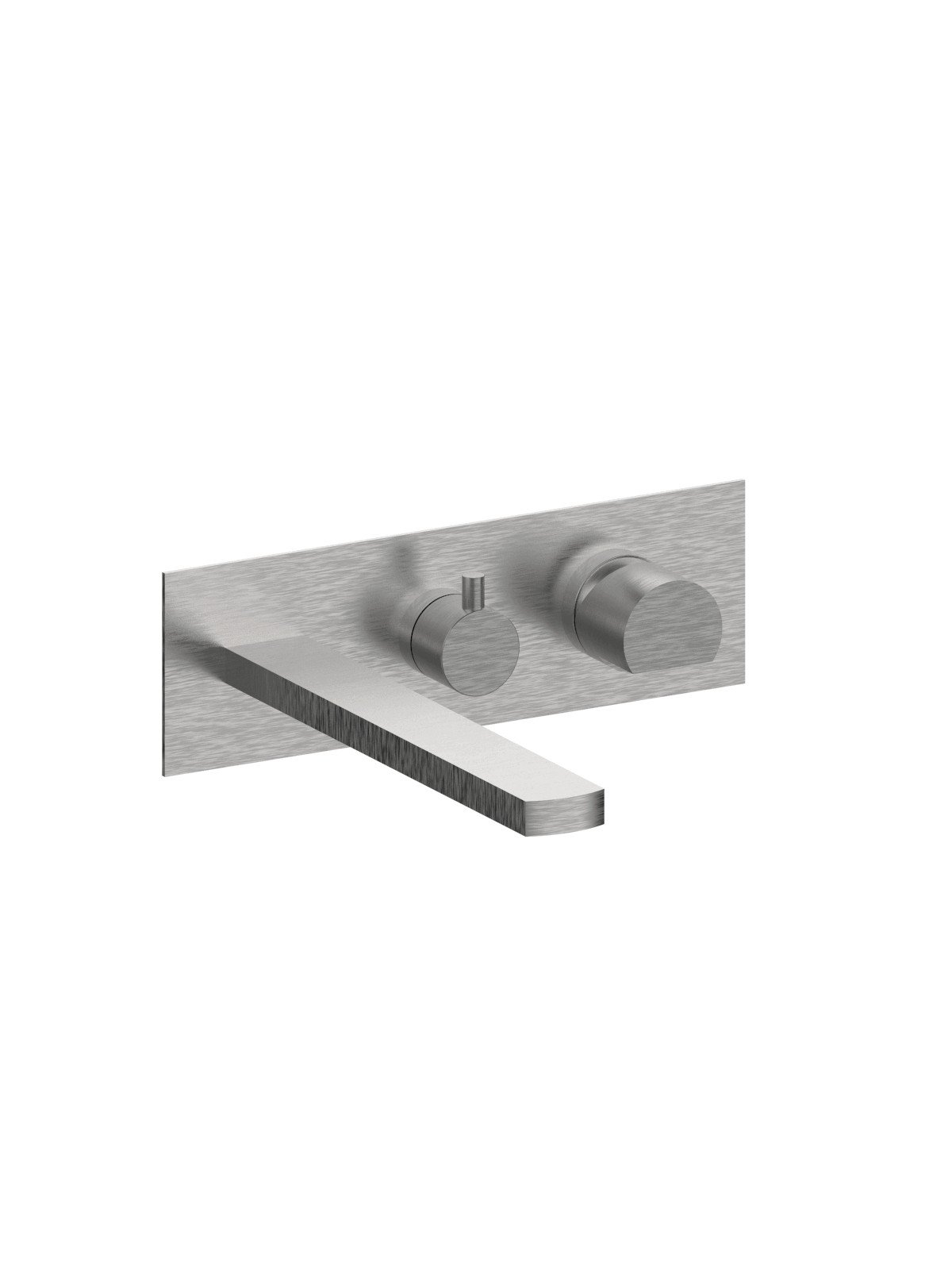 External set for built-in bath mixer with 2-way ceramic discs di