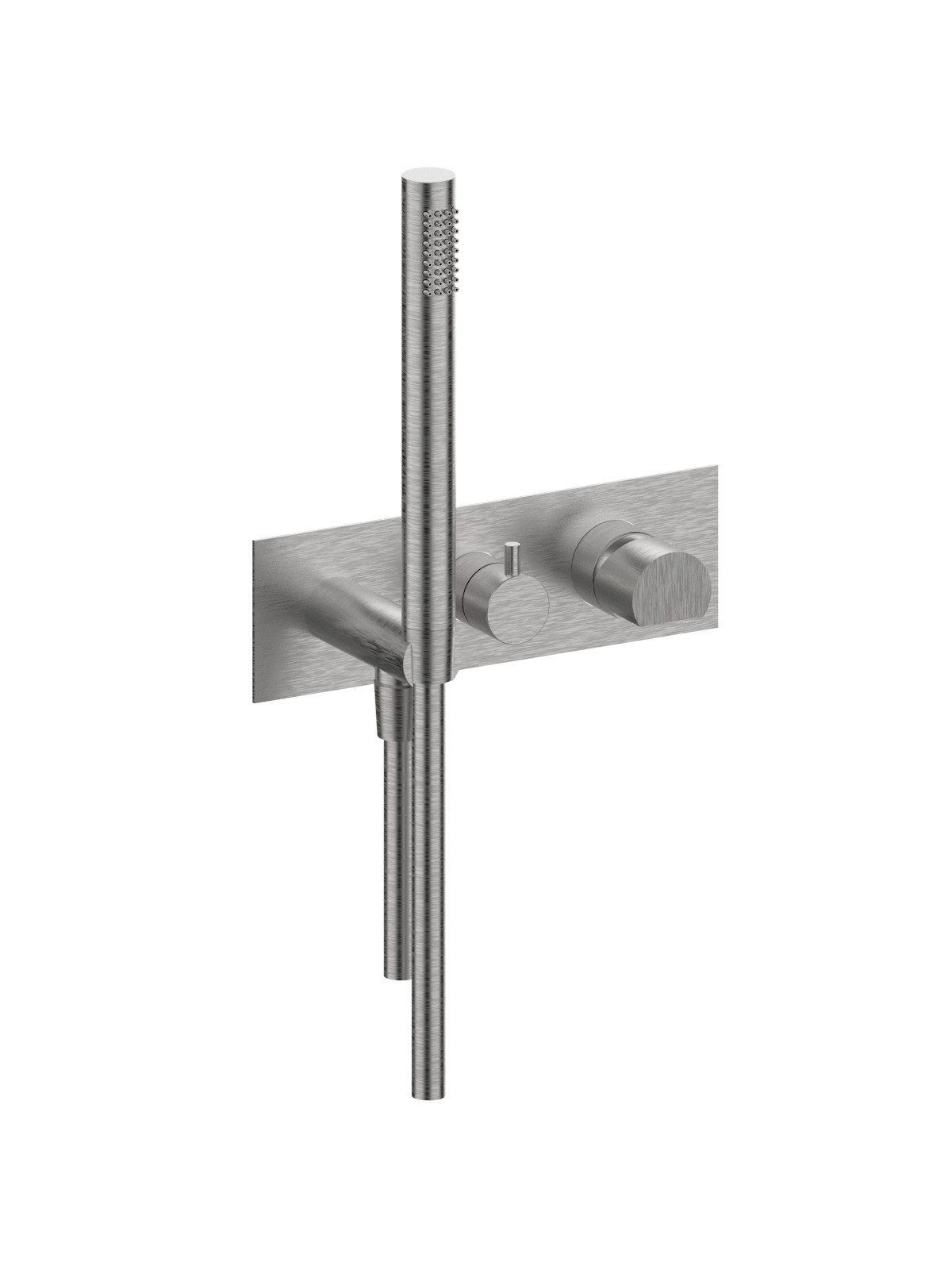 External visible components 2-way built-in mixer with ceramic di