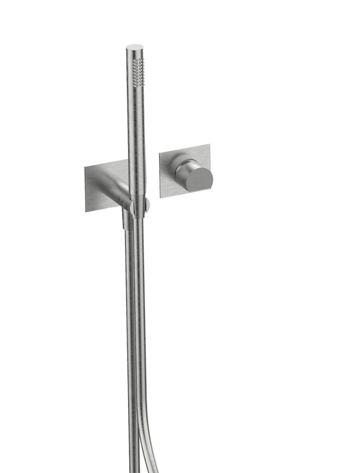 External part single lever mixerwith handshower