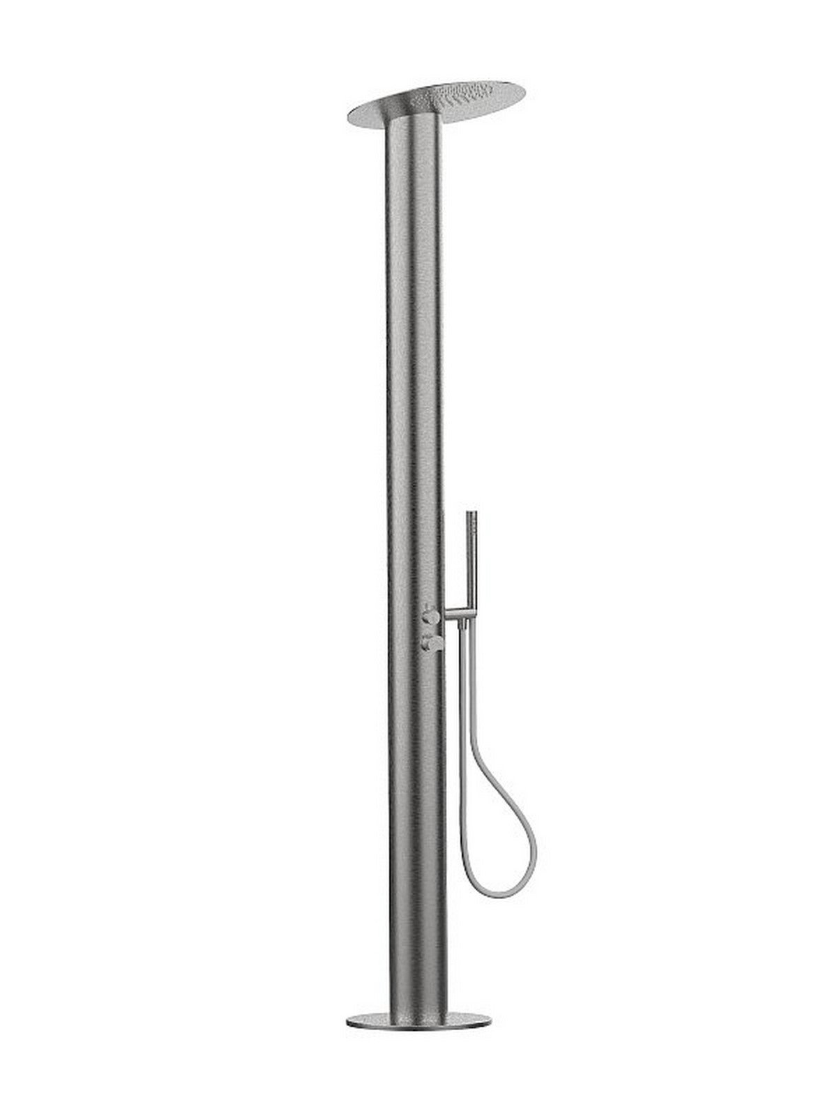 Shower column indoor with 2-way mixer, rain flow and handshower