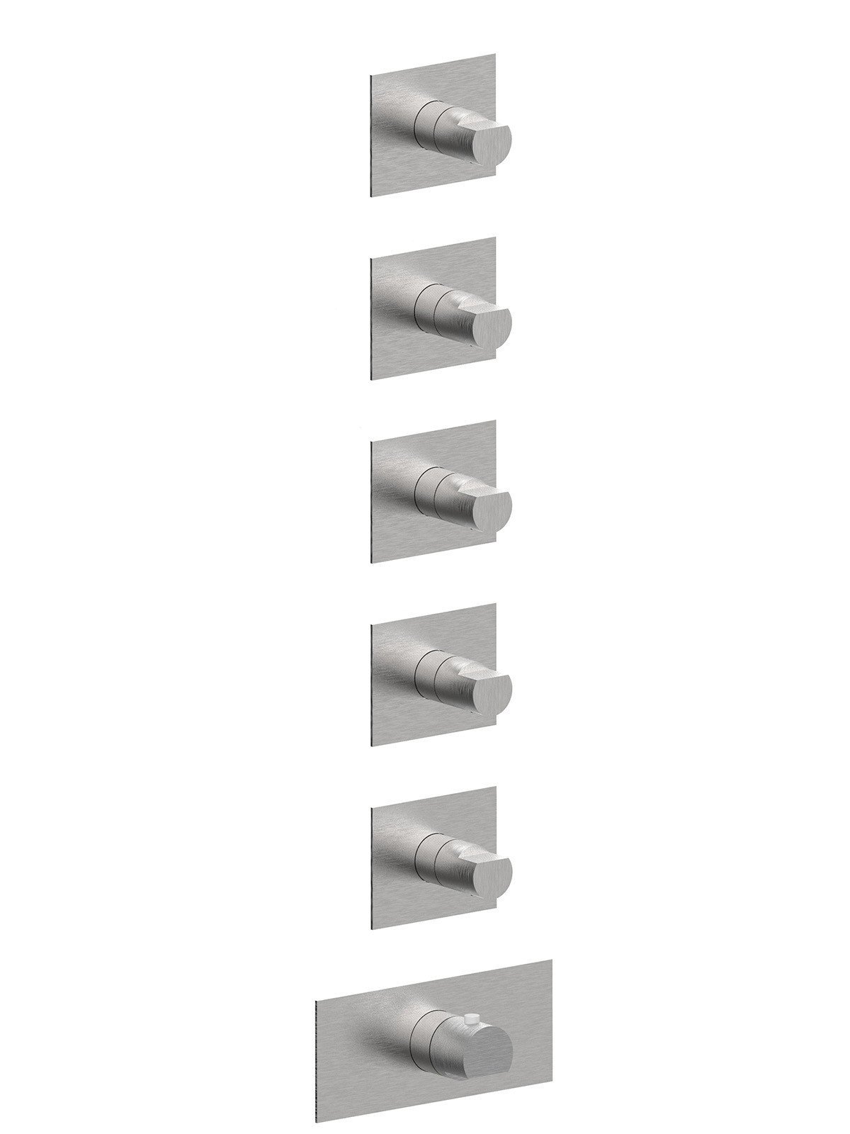 External components 5-way thermostatic built-in shower manifold