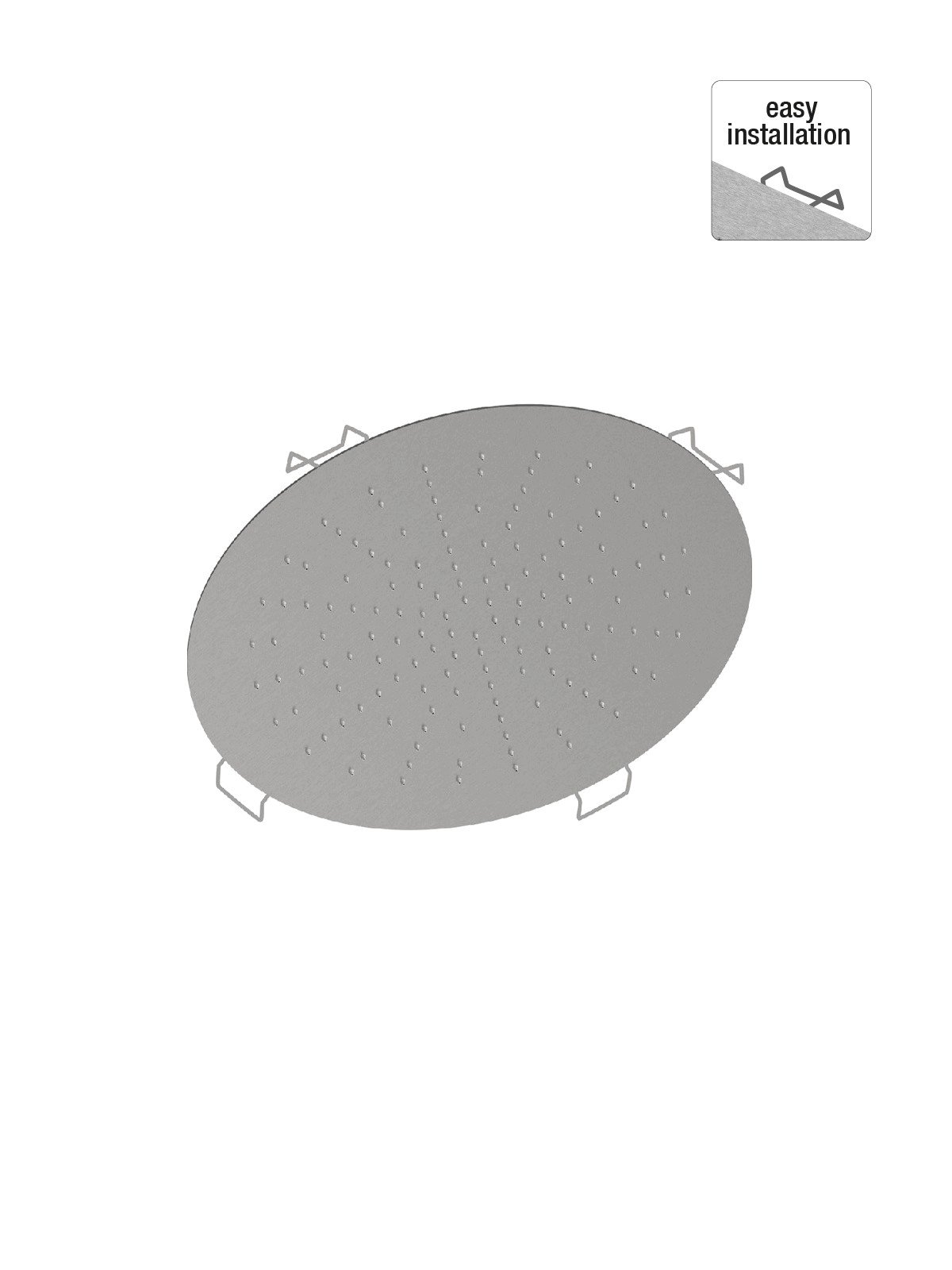 D.34 cm stainless steel anticalcareous ceiling mounted shower