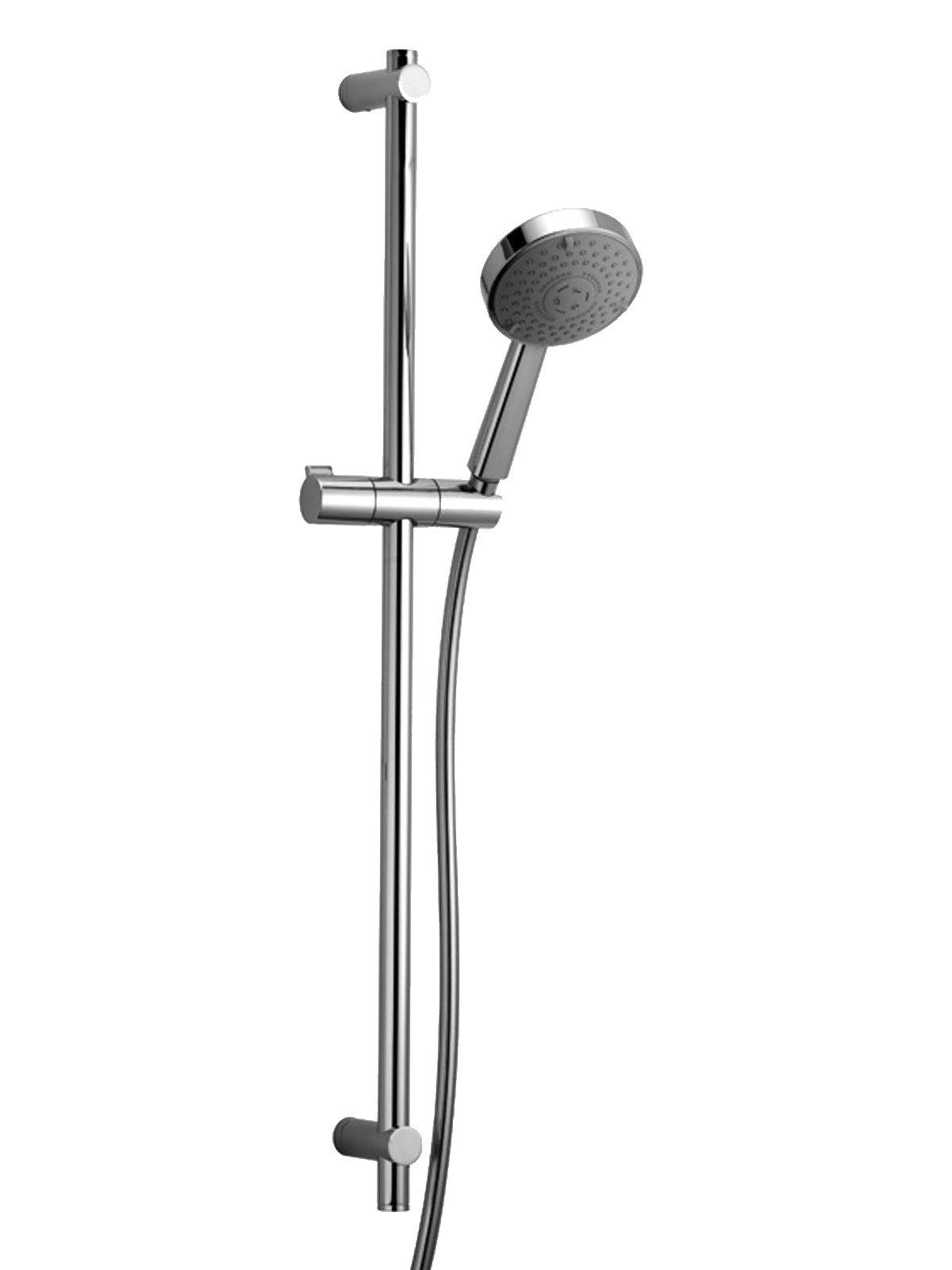 Sliding rail, 3-jet handshower, 150 cm hose, adjustable height