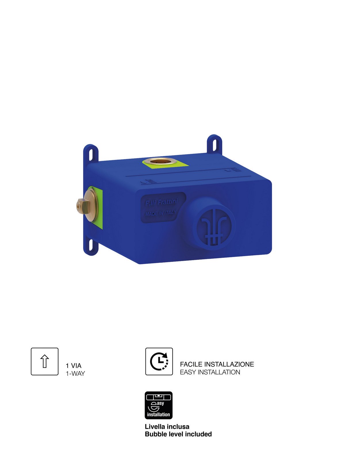 Mechanical built-in mixer body with progressive mixing