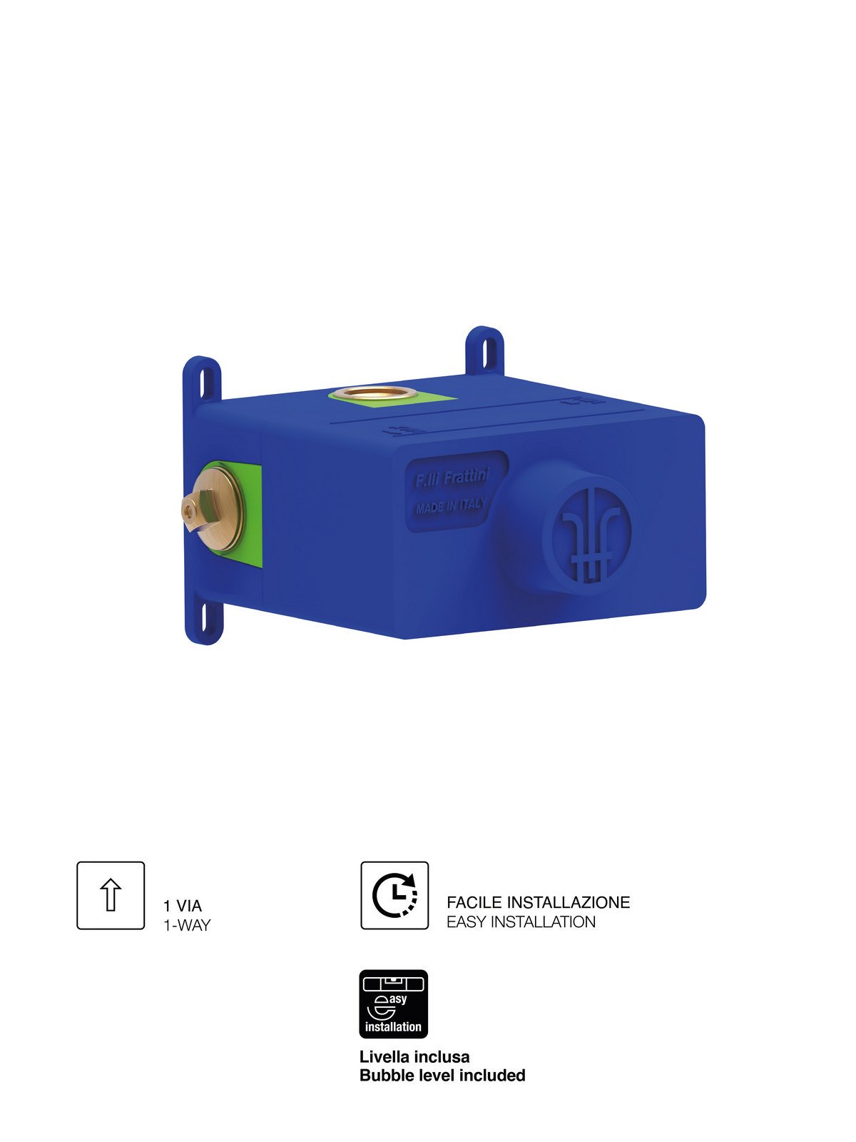 Thermostatic universal built-in mixer body