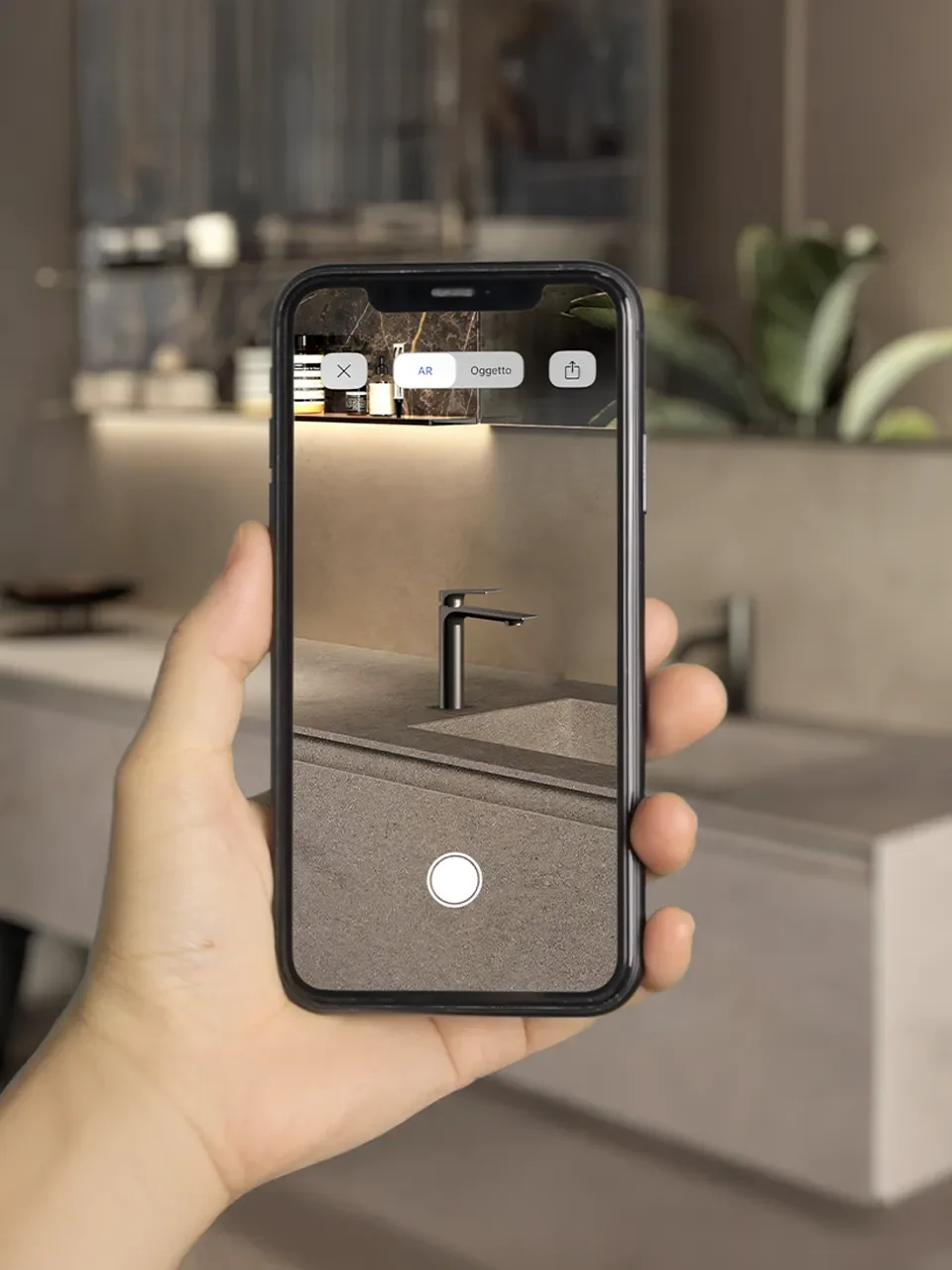 View the Frattini Faucet in Your Bathroom with Augmented Reality